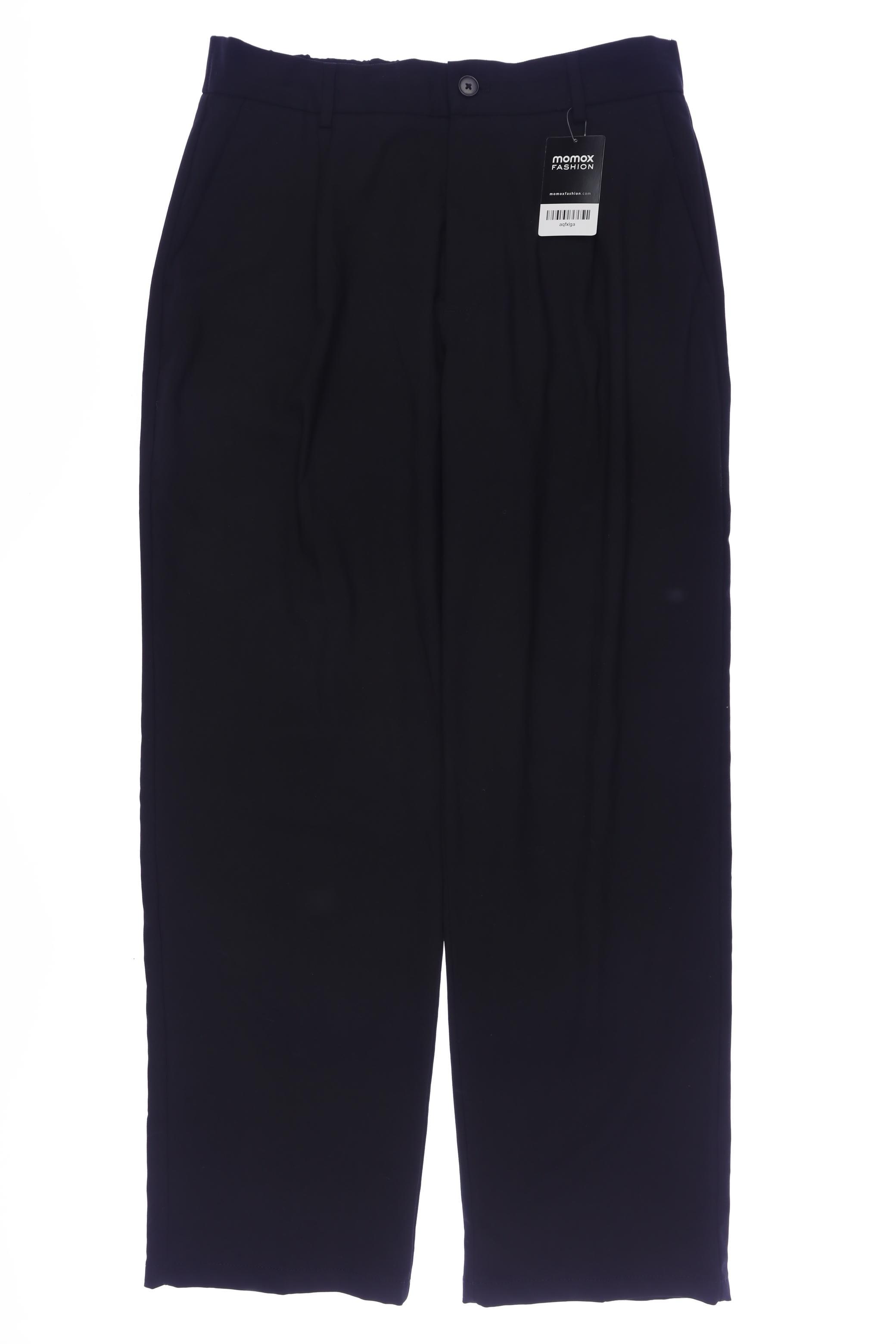 

bershka Herren Stoffhose, schwarz, Gr. 0