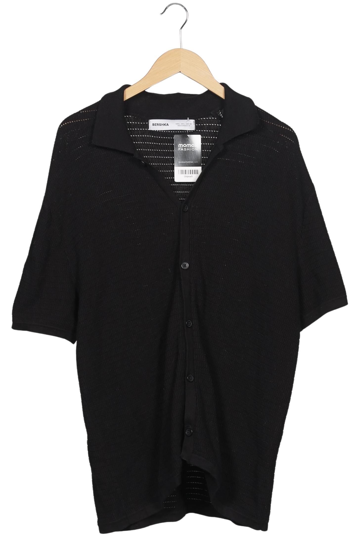 

bershka Herren Strickjacke, schwarz, Gr. 52