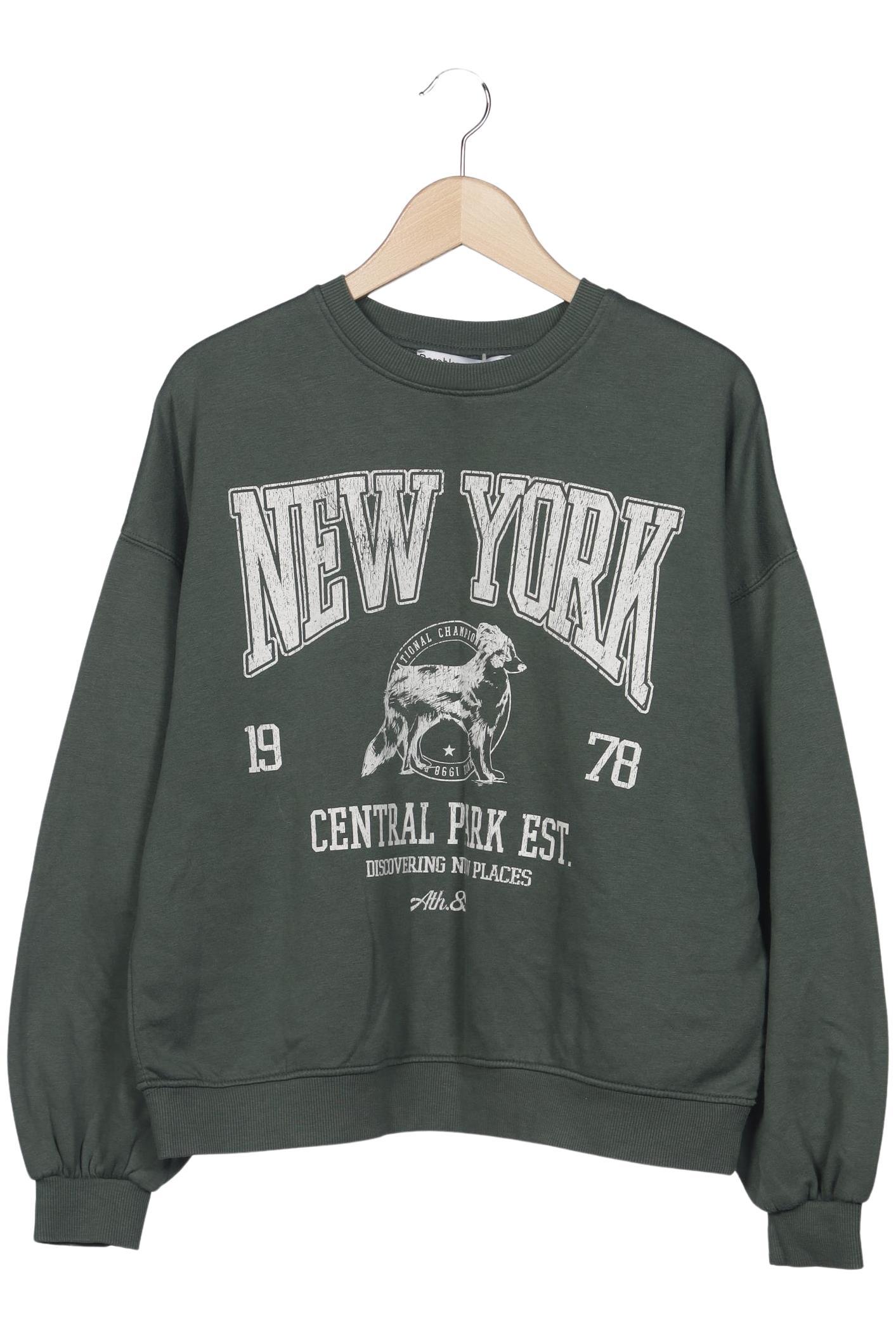 

bershka Herren Sweatshirt, grün, Gr. 48