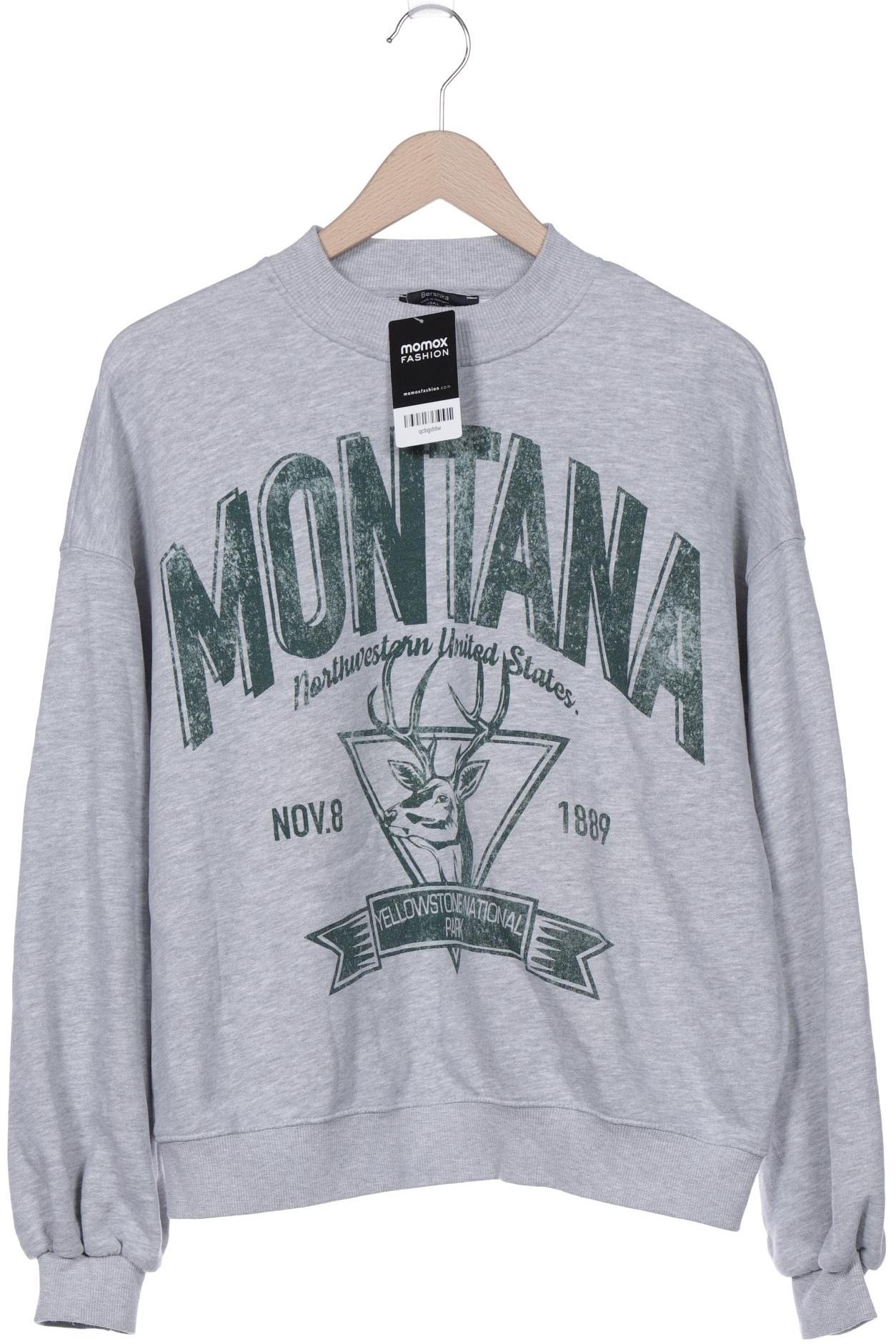 

bershka Herren Sweatshirt, grau, Gr. 52