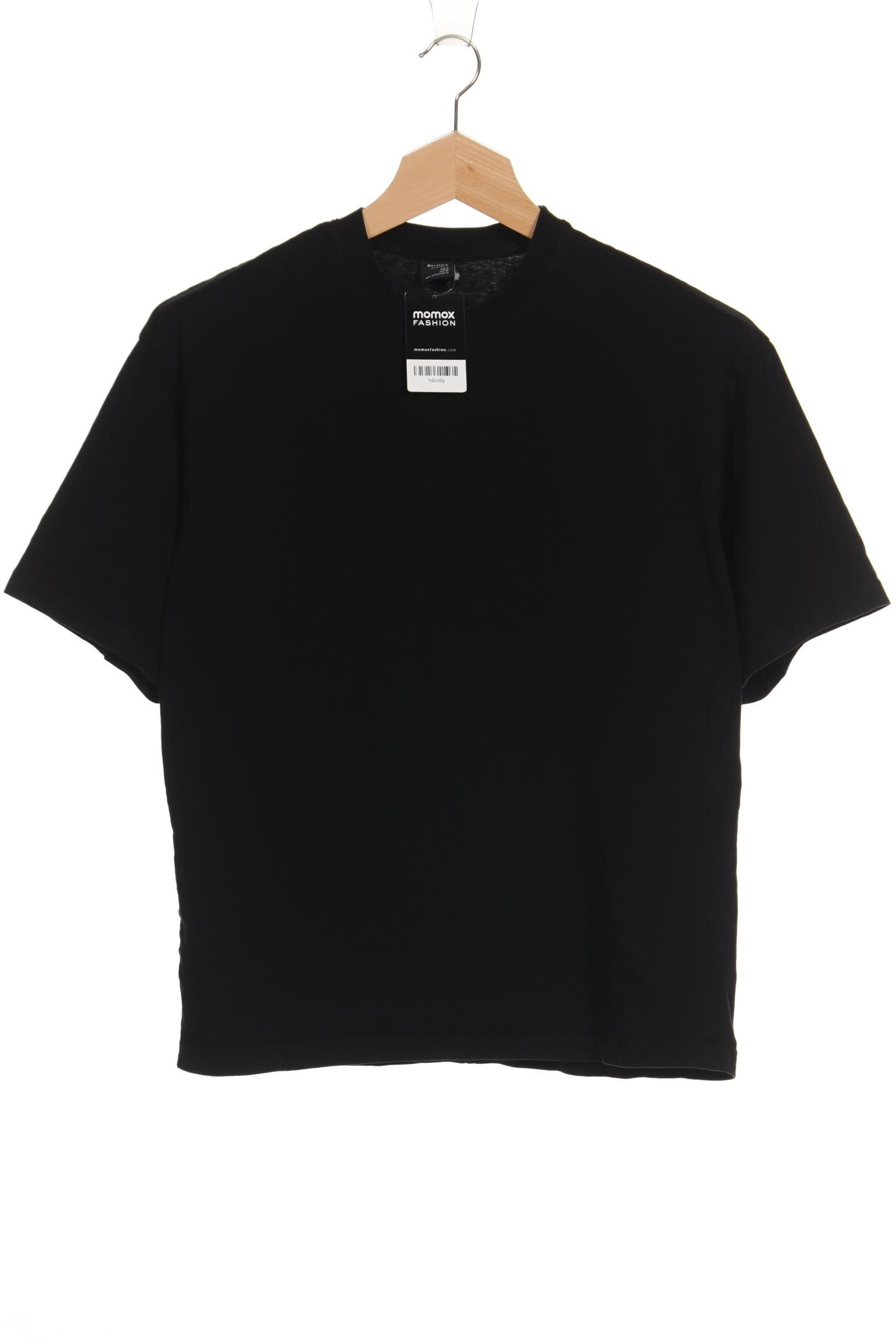 

bershka Herren T-Shirt, schwarz, Gr. 48