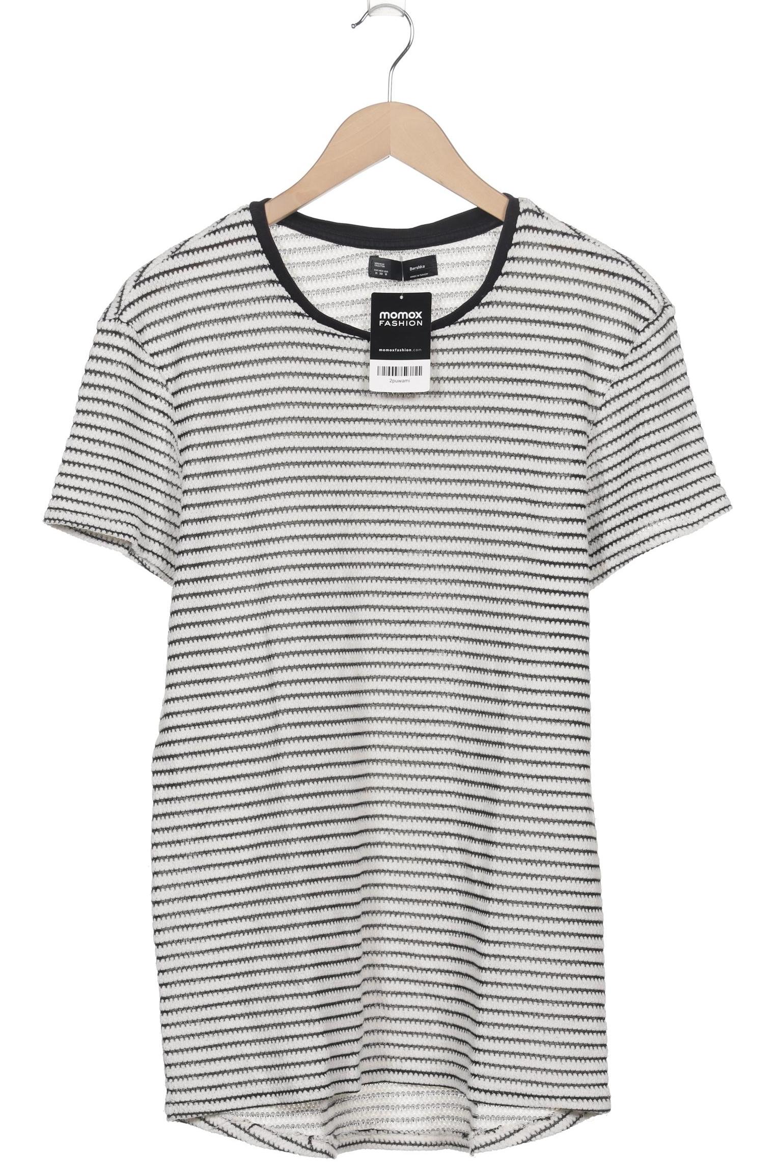 

bershka Herren T-Shirt, schwarz, Gr. 48