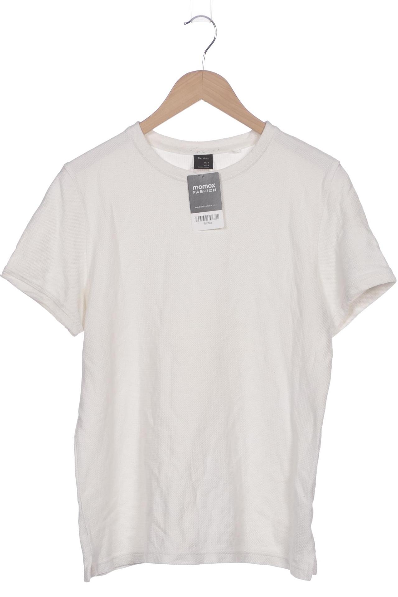 

bershka Herren T-Shirt, weiß, Gr. 48
