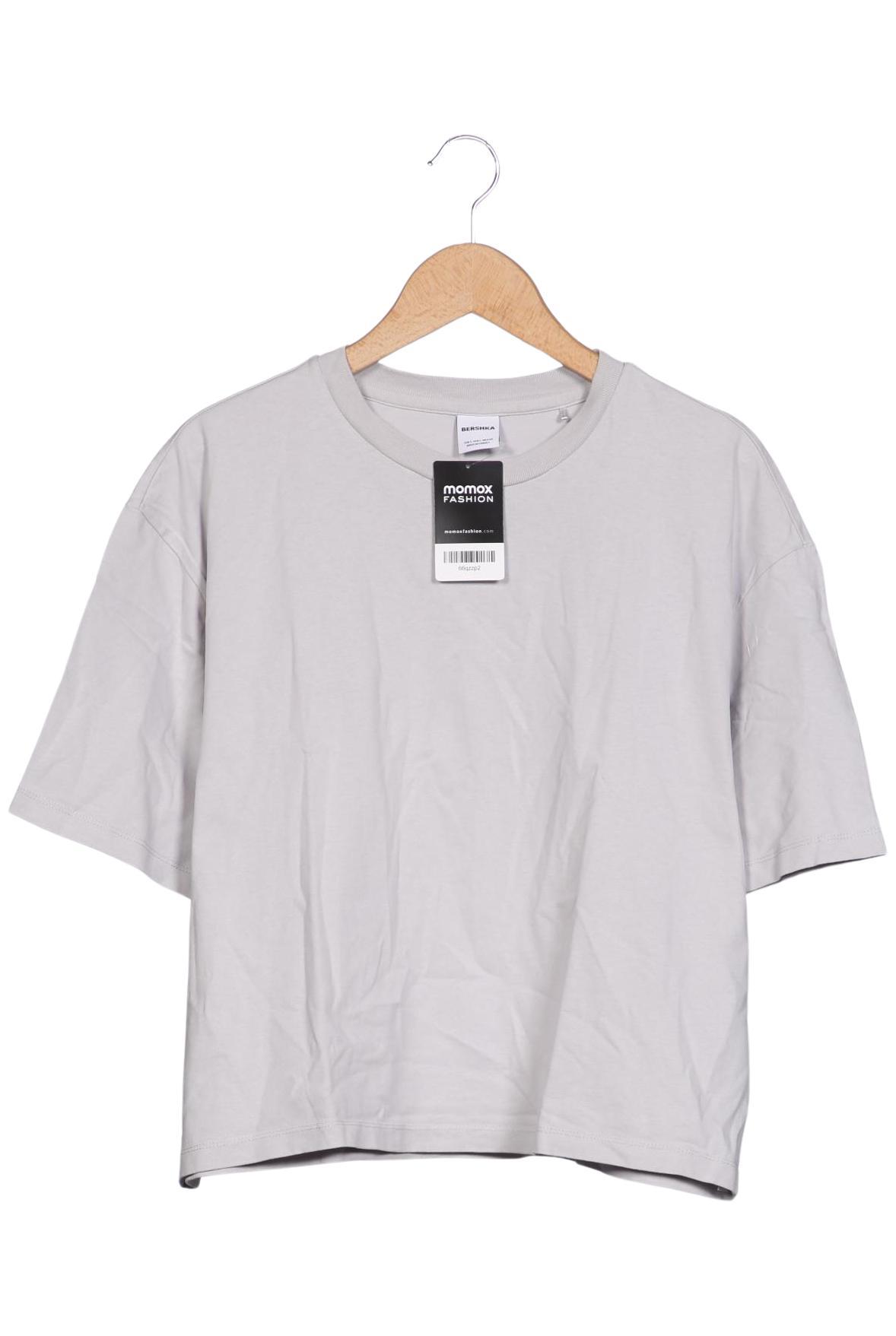 

bershka Herren T-Shirt, grau, Gr. 52