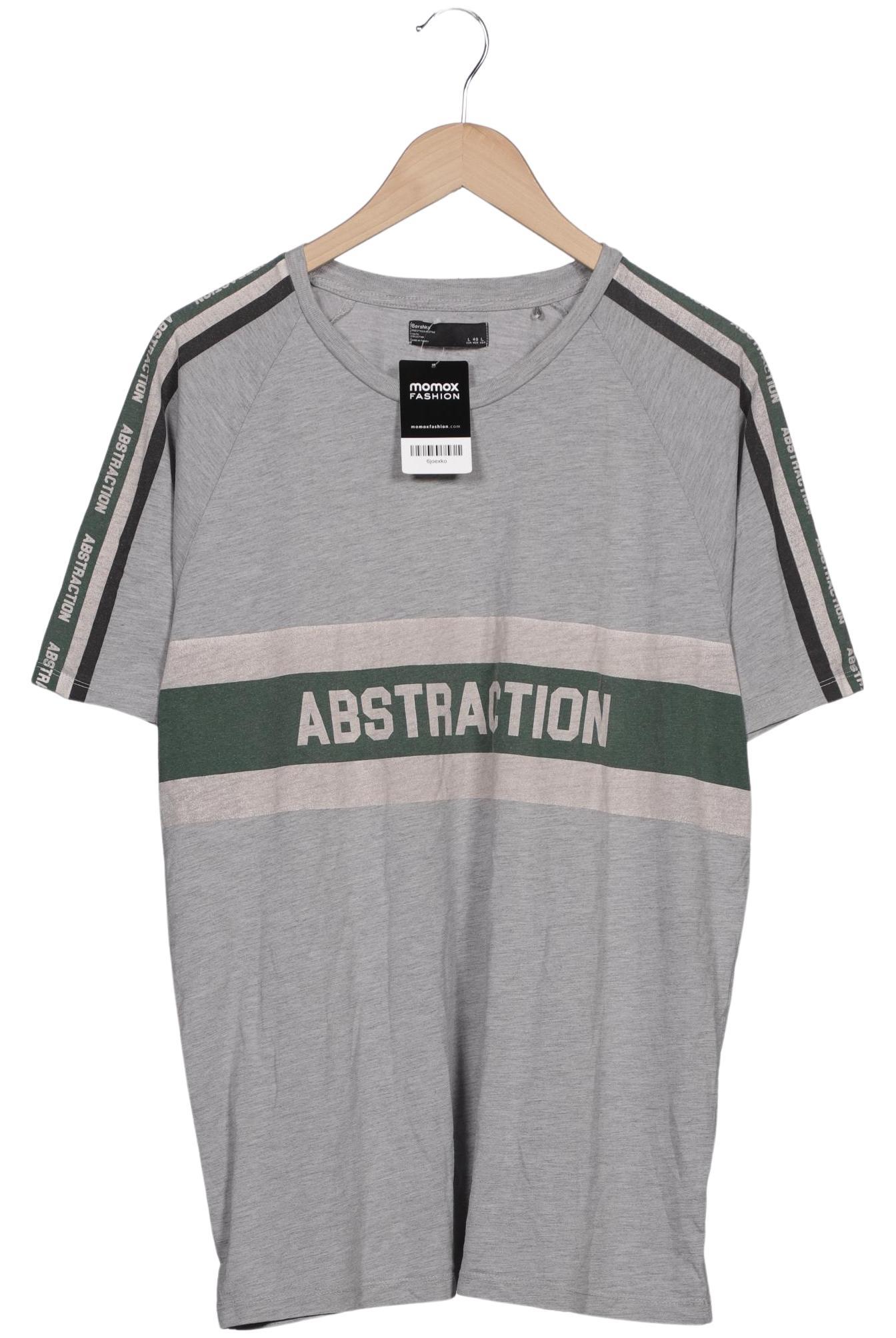 

bershka Herren T-Shirt, grau, Gr. 52