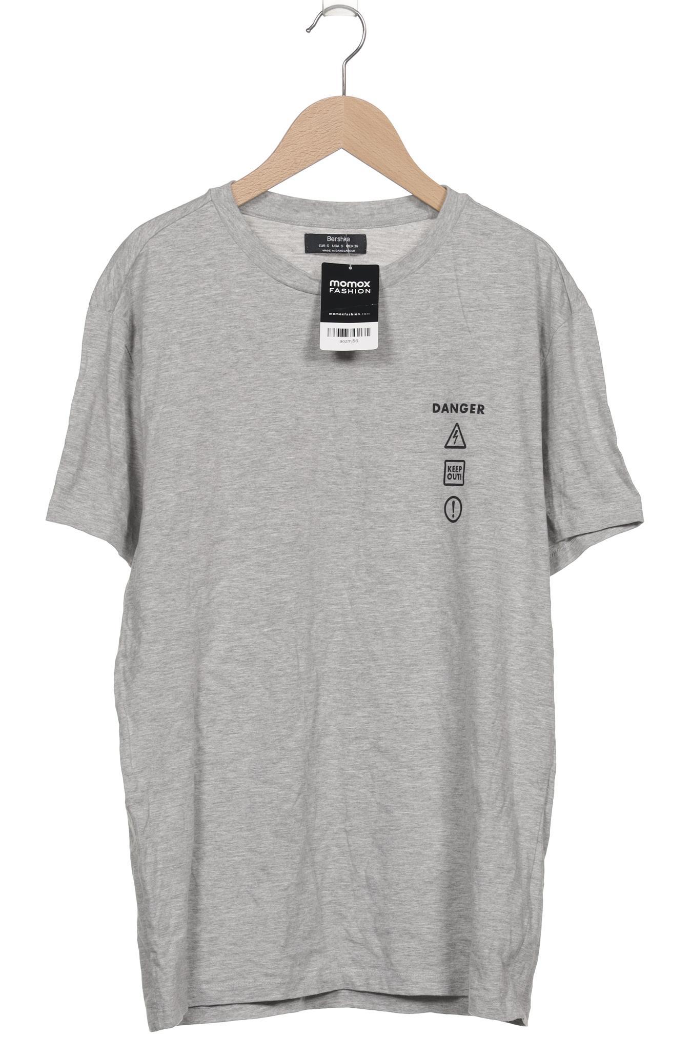 

bershka Herren T-Shirt, grau, Gr. 46