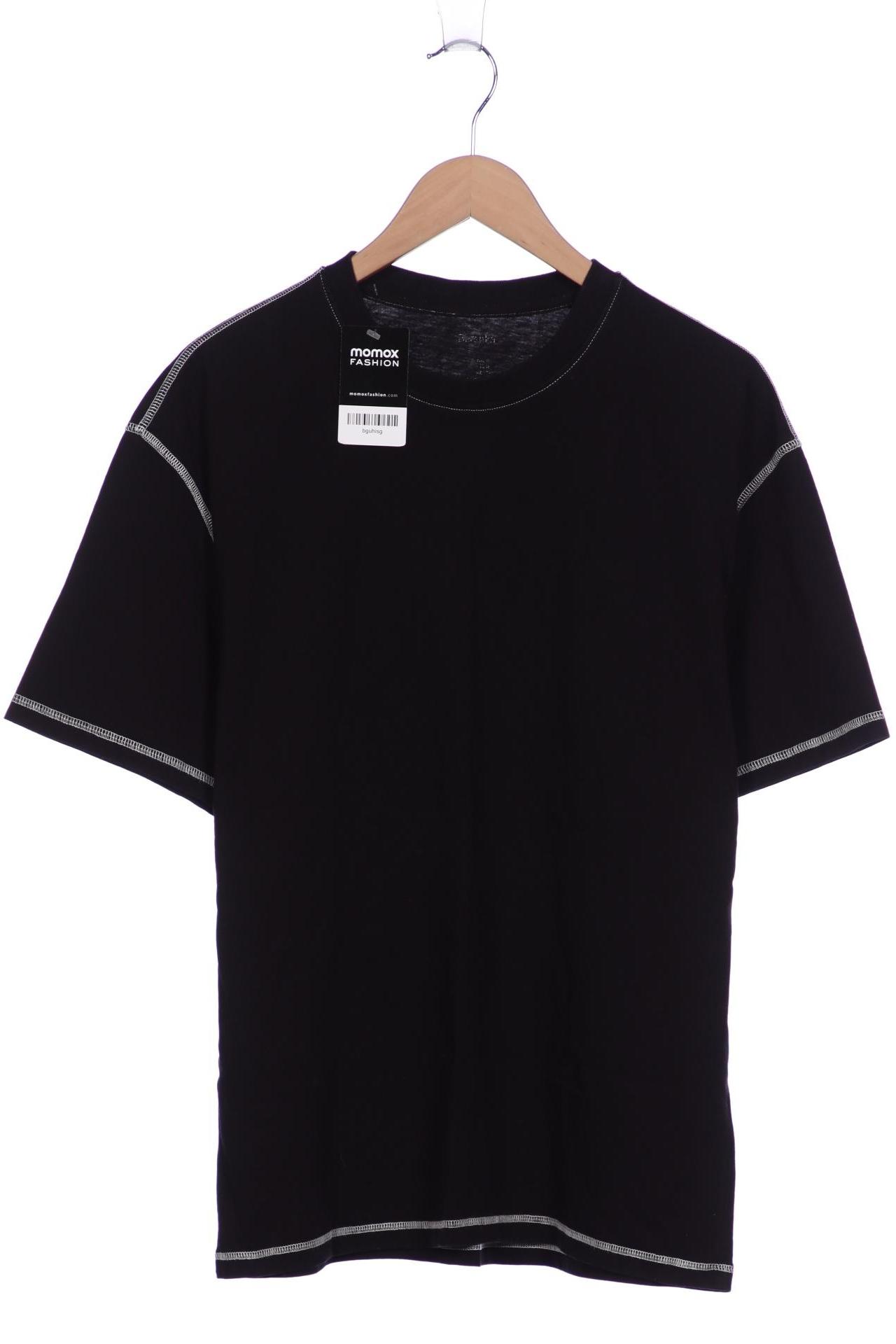 

bershka Herren T-Shirt, schwarz, Gr. 48