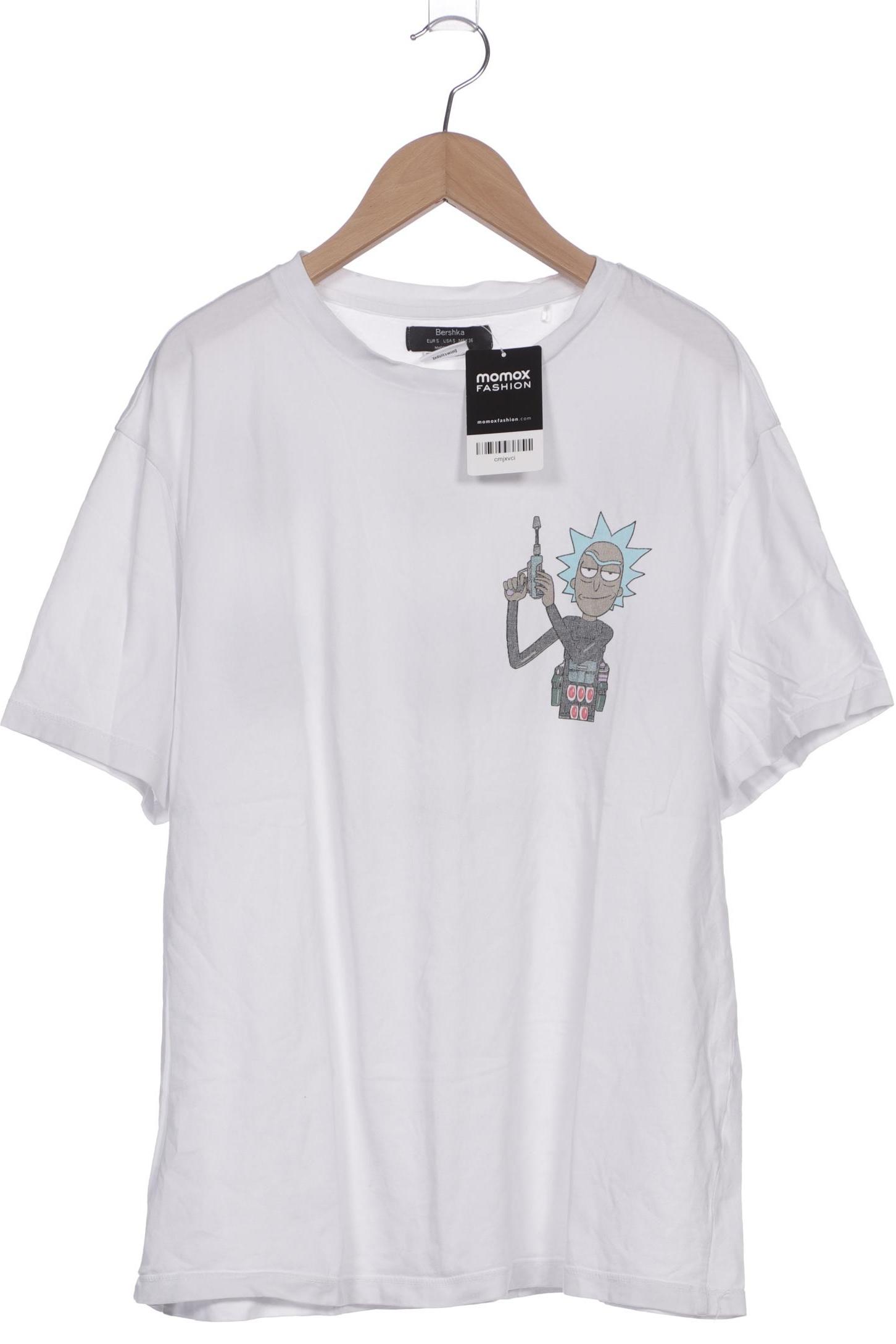 

bershka Herren T-Shirt, weiß, Gr. 46