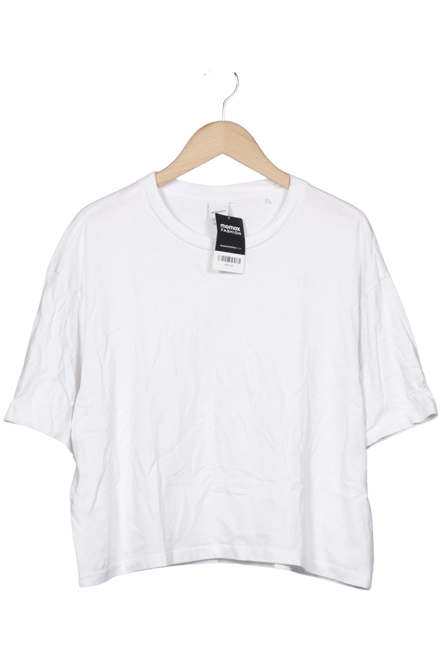 

bershka Herren T-Shirt, weiß, Gr. 48