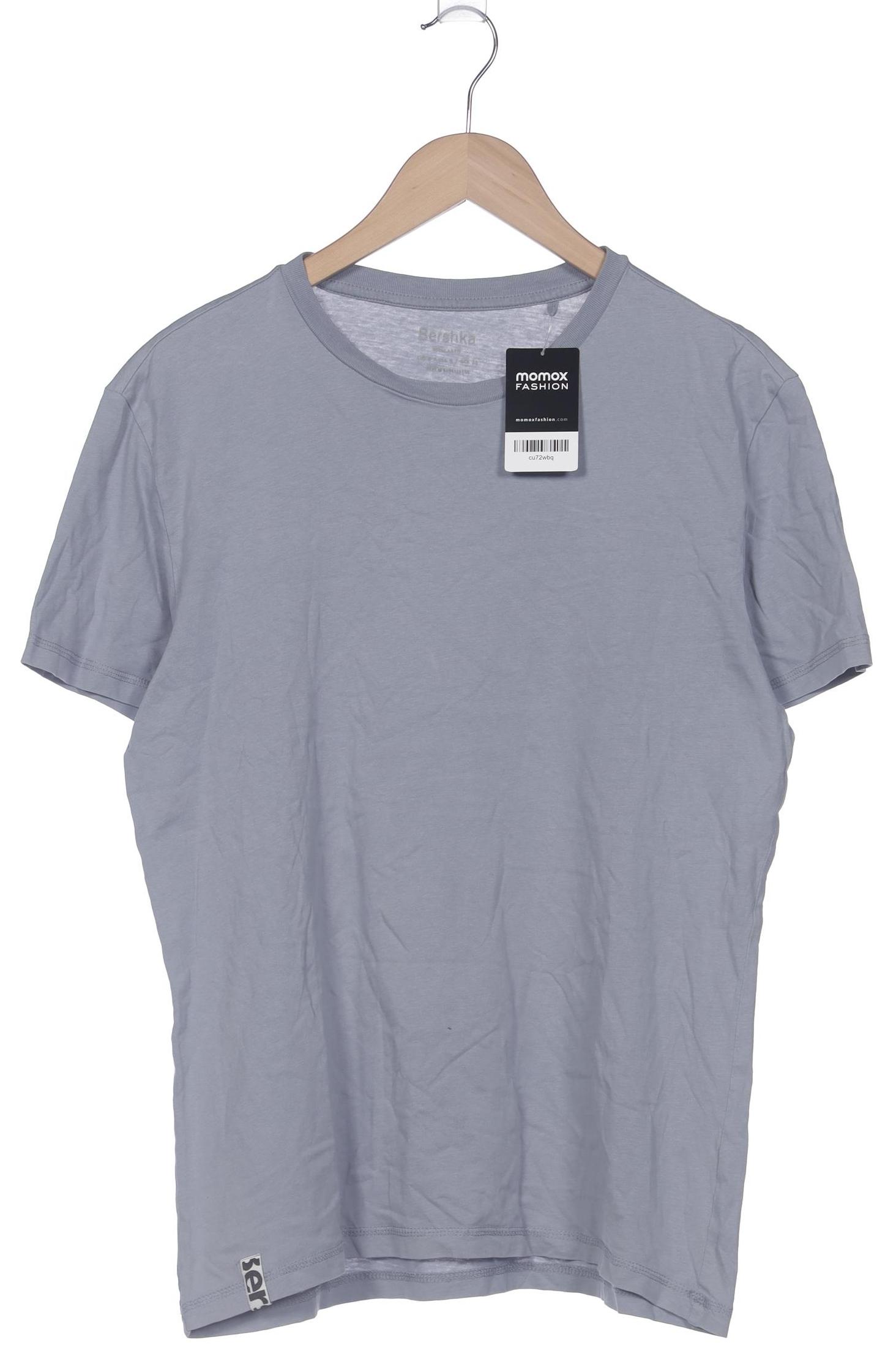 

bershka Herren T-Shirt, hellblau, Gr. 48