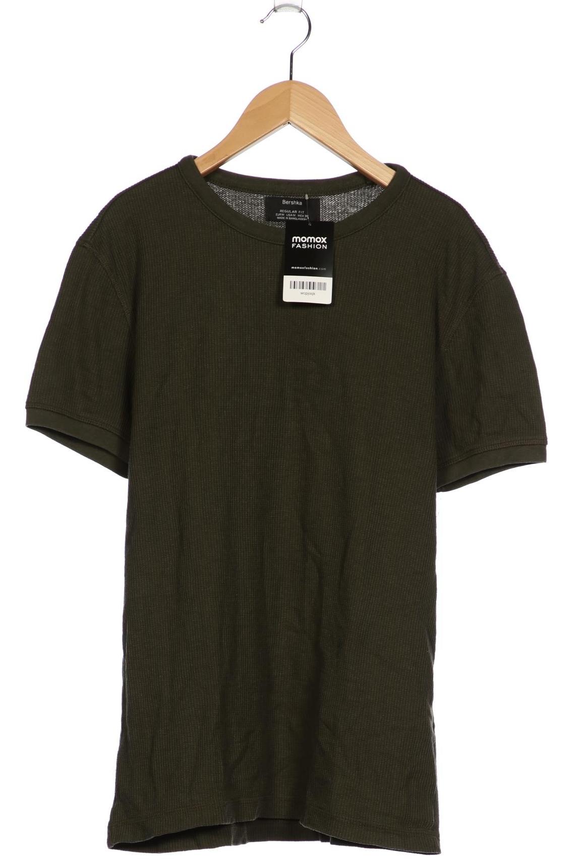 

bershka Herren T-Shirt, grün, Gr. 48