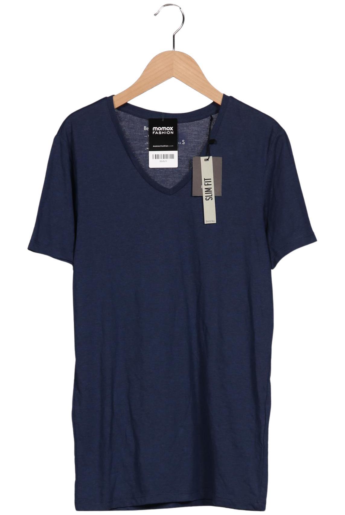 

bershka Herren T-Shirt, marineblau, Gr. 46