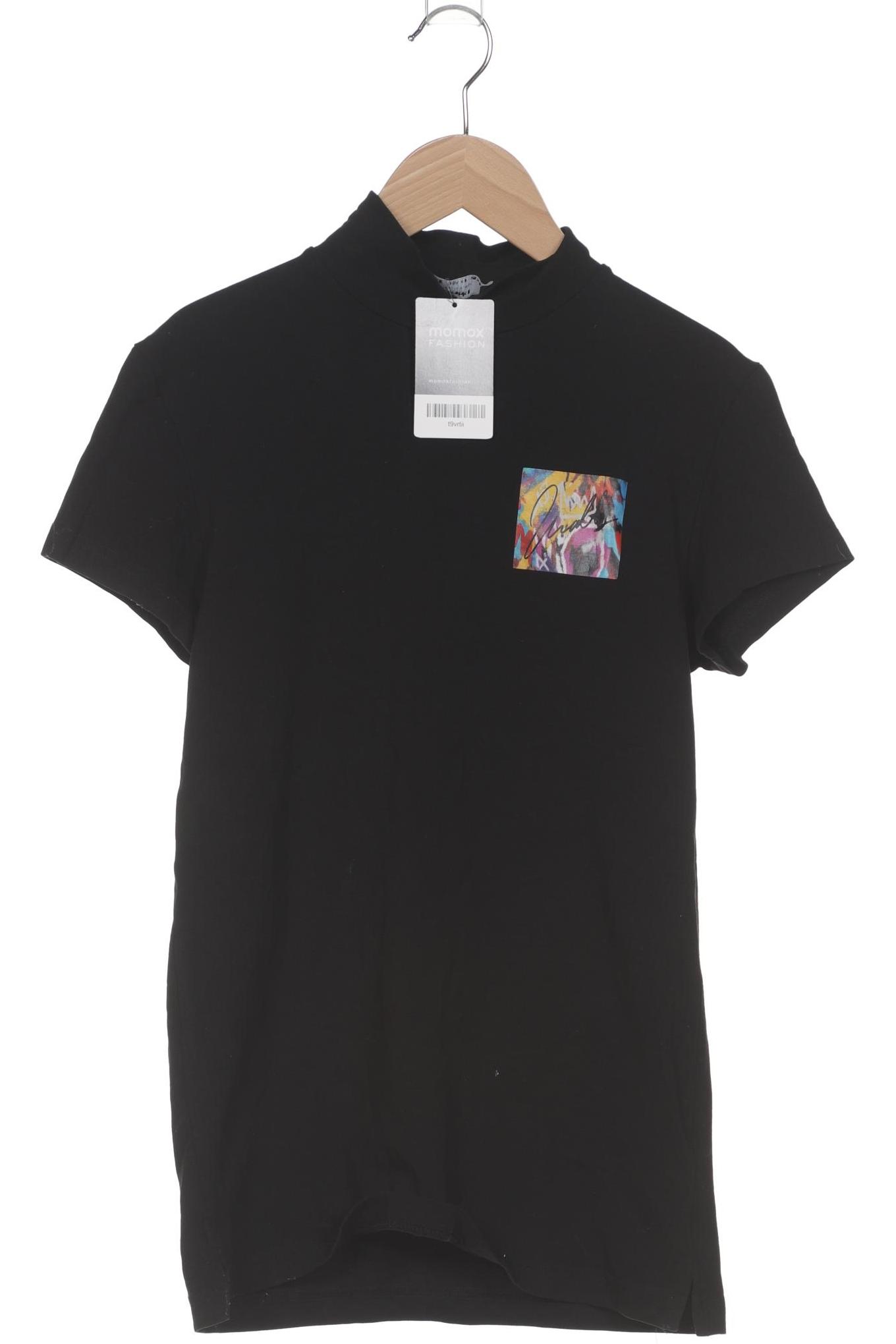 

bershka Herren T-Shirt, schwarz, Gr. 44