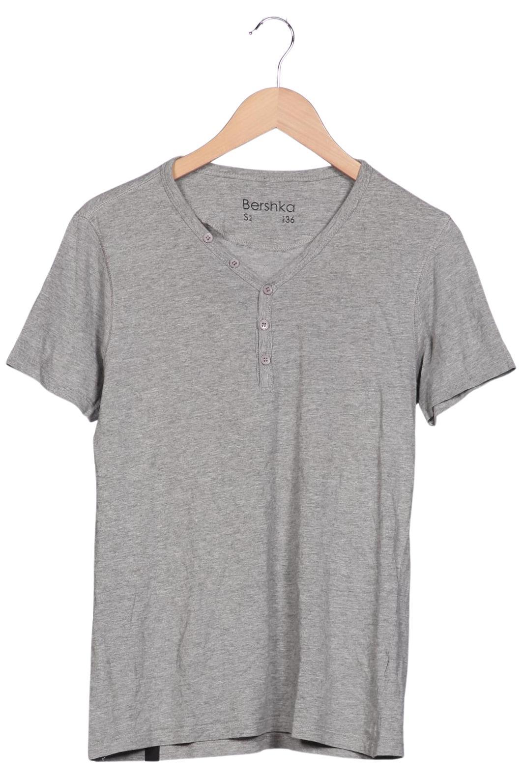 

bershka Herren T-Shirt, grau, Gr. 46