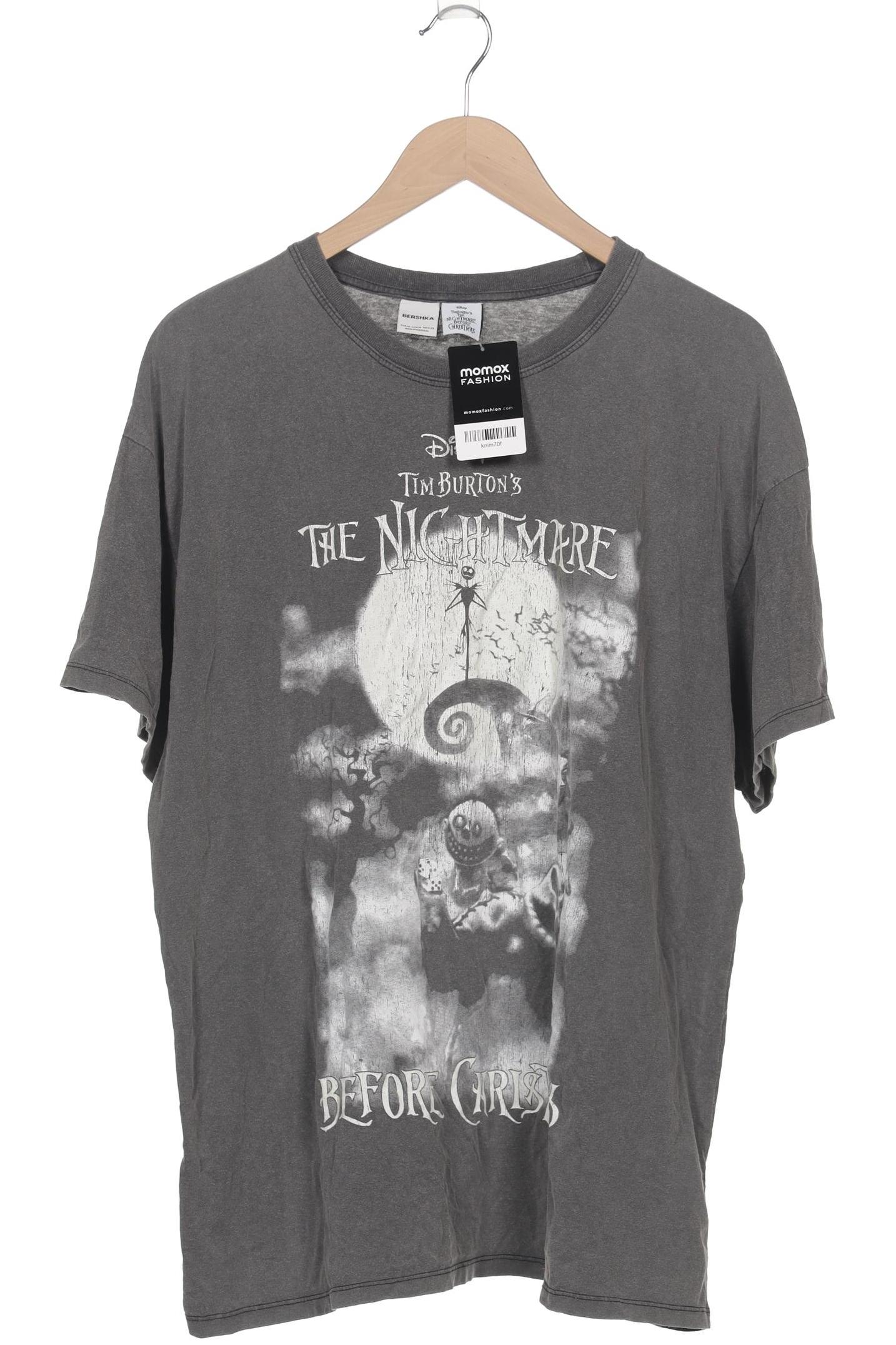 

bershka Herren T-Shirt, grau, Gr. 48