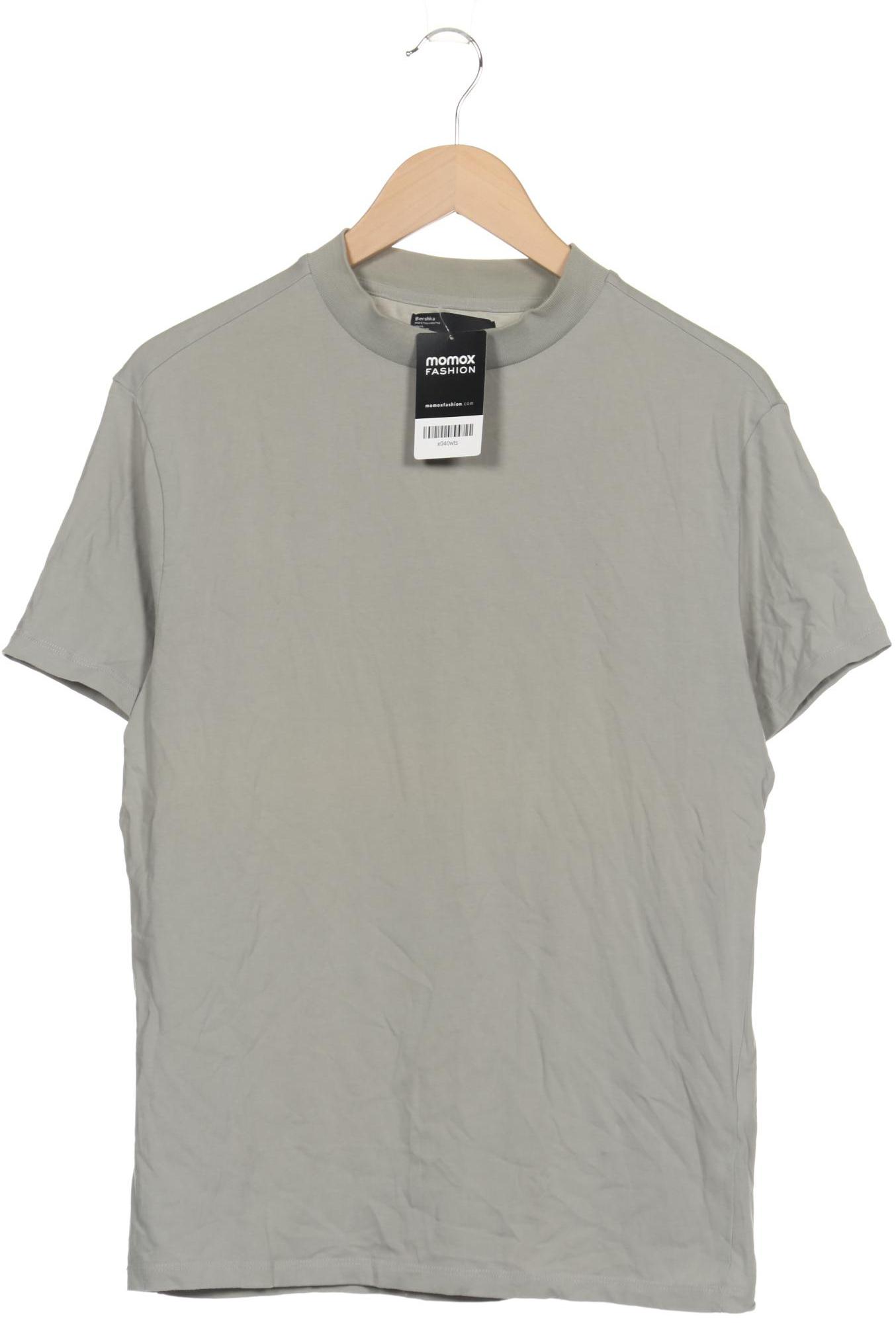 

bershka Herren T-Shirt, grün, Gr. 46