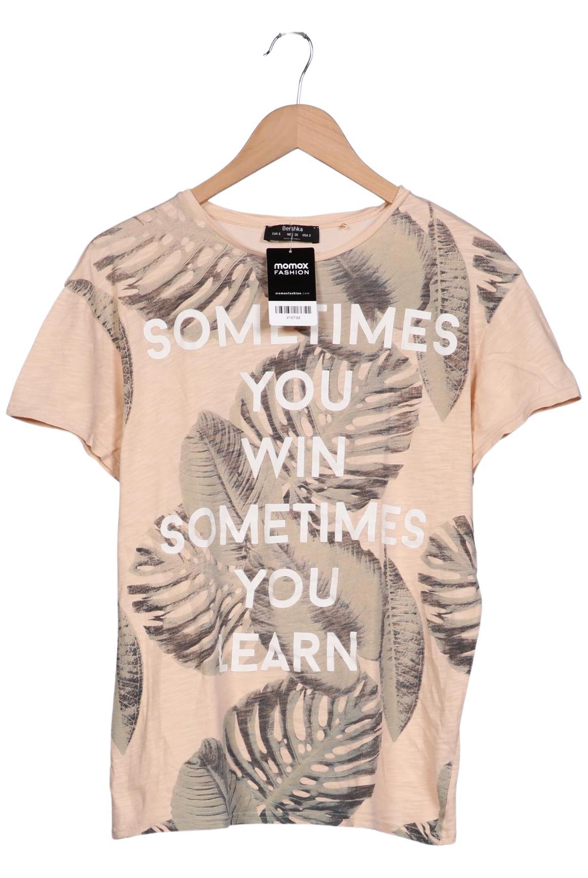 

bershka Herren T-Shirt, cremeweiß, Gr. 46