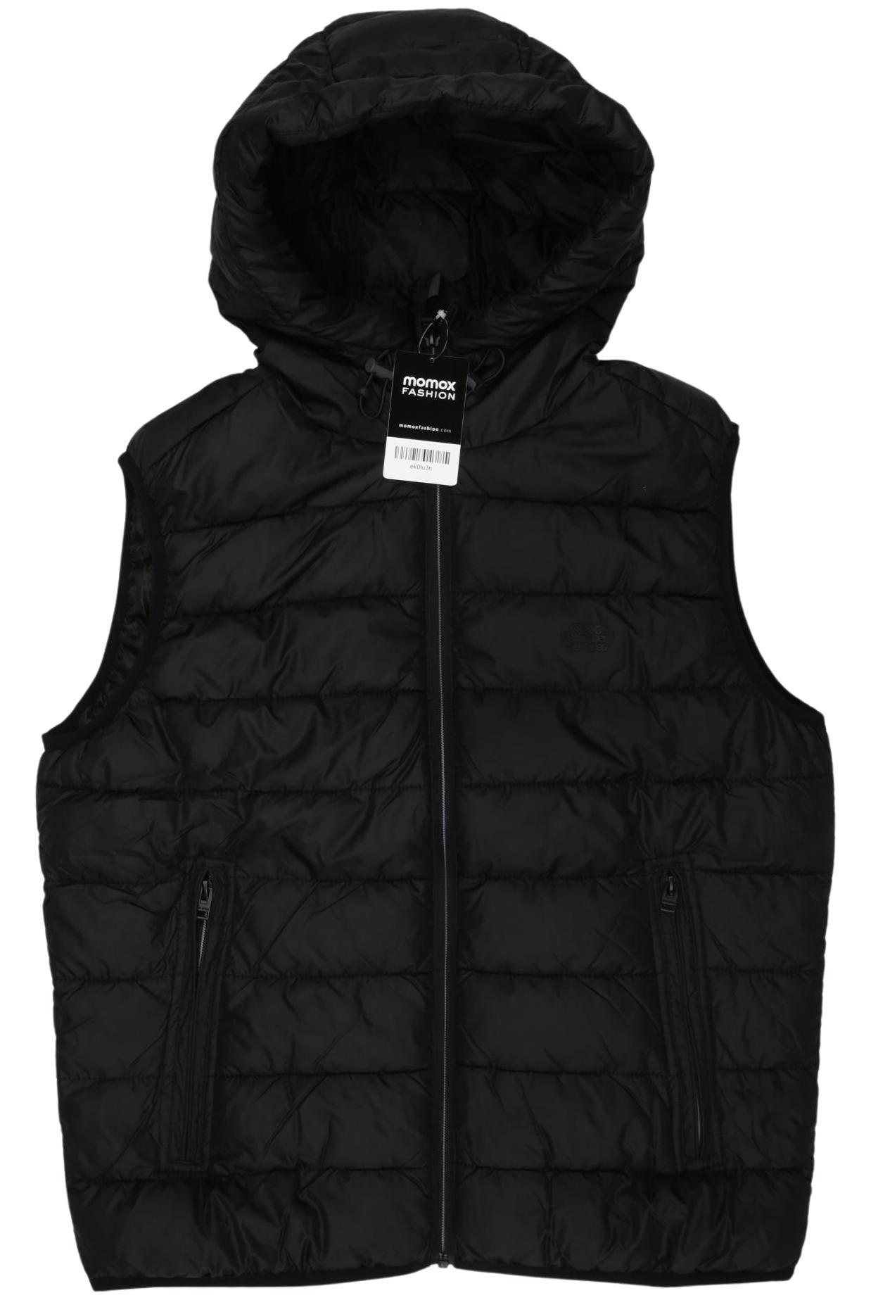 

bershka Herren Weste, schwarz, Gr. 48