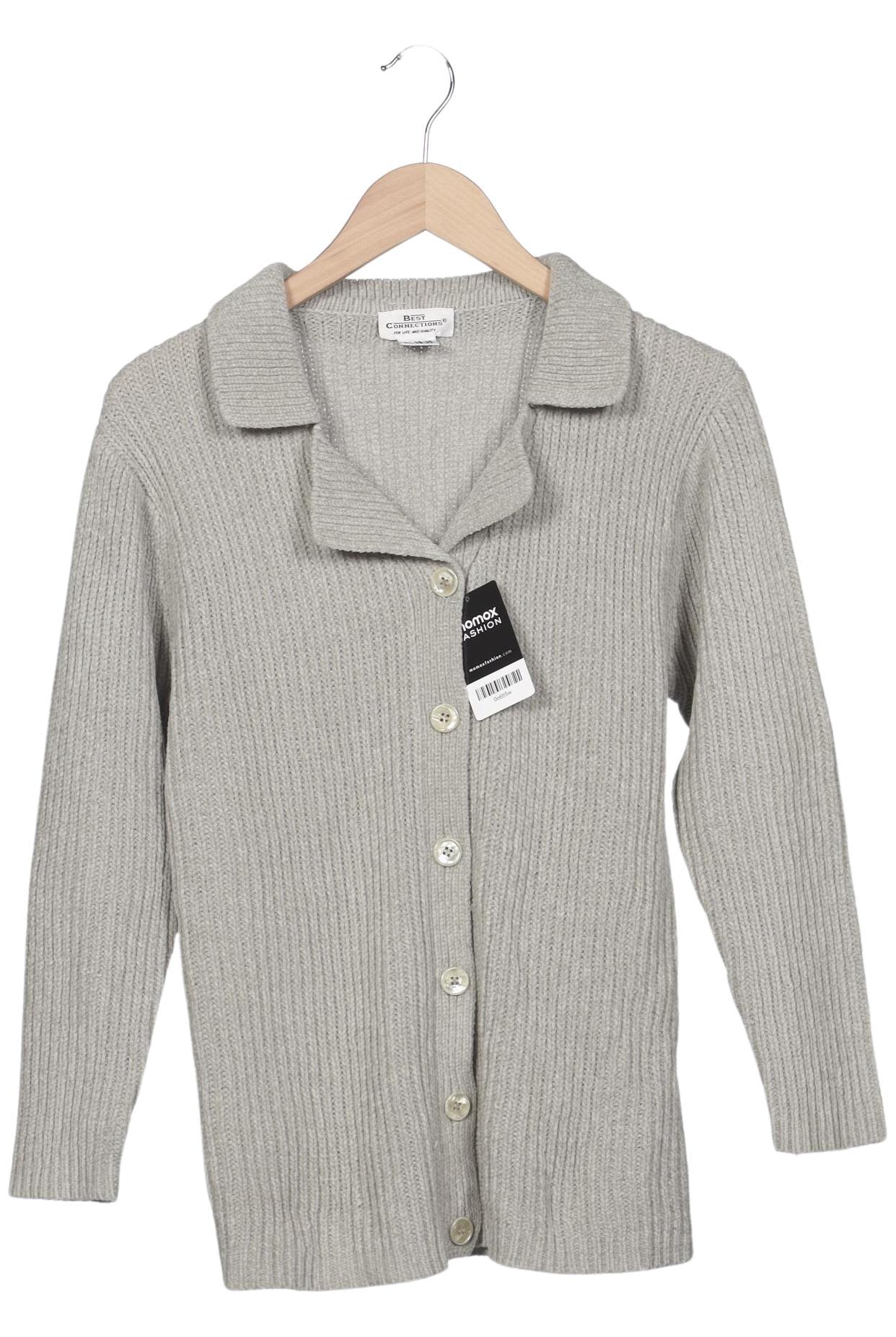 

Best Connections by heine Damen Strickjacke, grau, Gr. 36