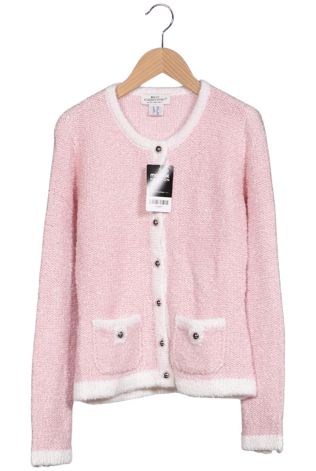 

Best Connections by heine Damen Strickjacke, pink, Gr. 34