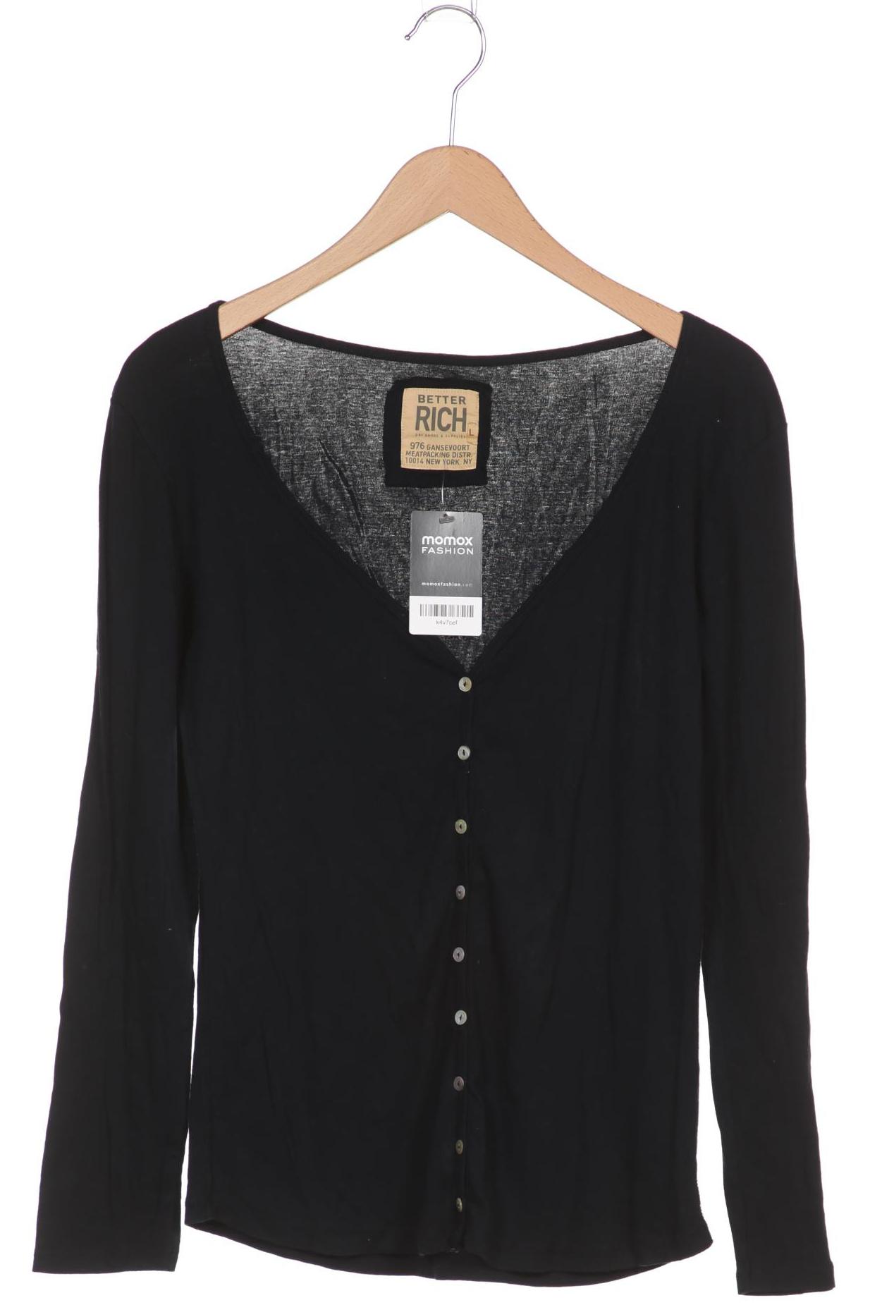 

Better Rich Damen Langarmshirt, schwarz, Gr. 42