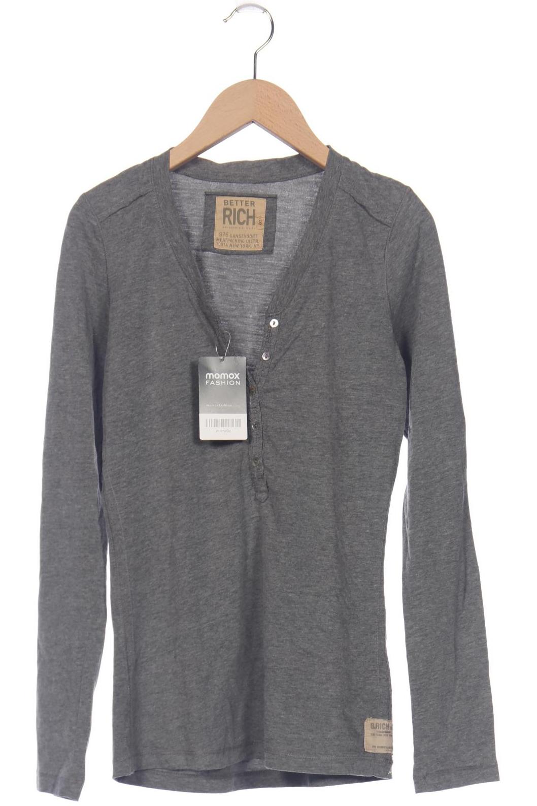 

Better Rich Damen Langarmshirt, grau, Gr. 36