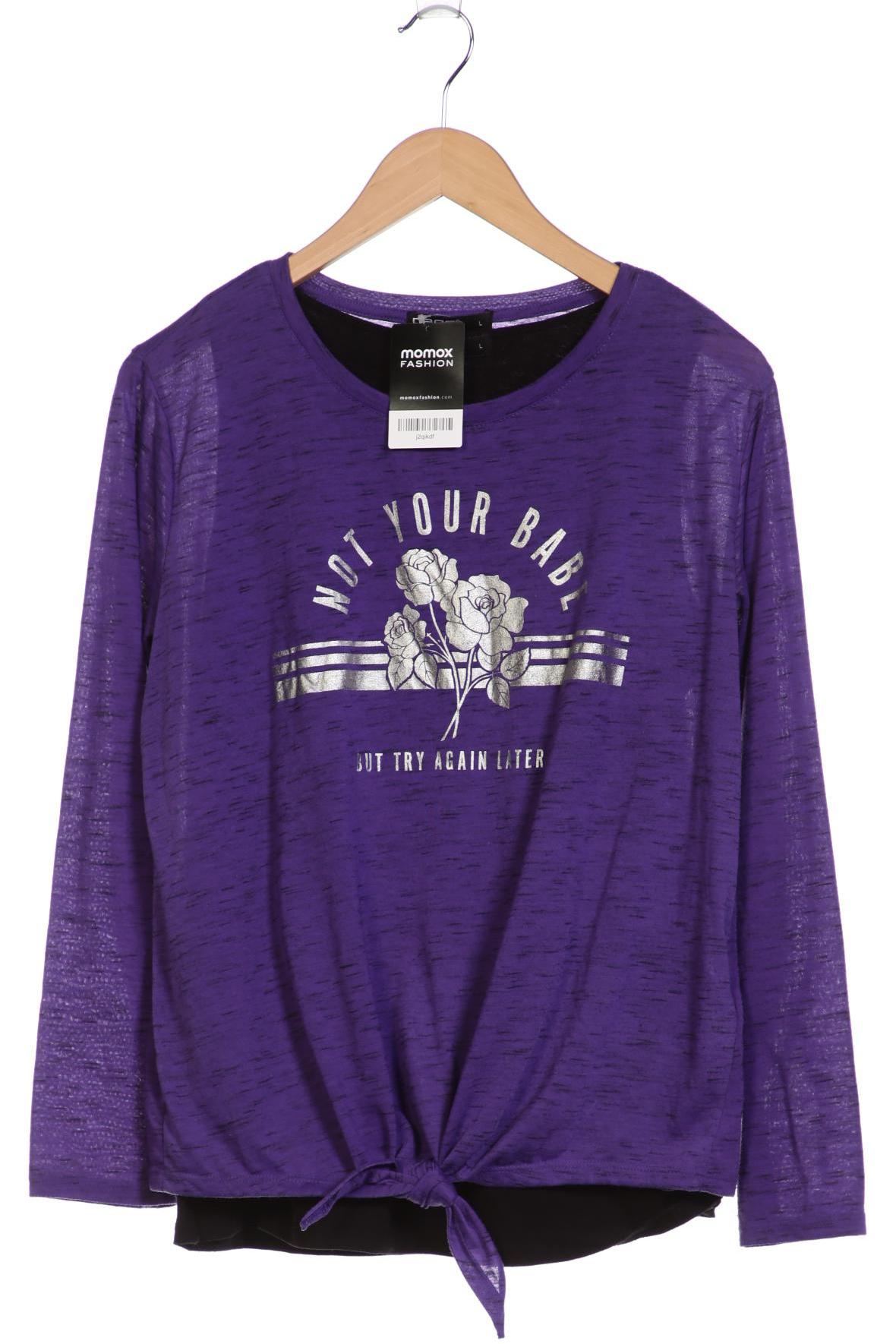 

Bettie page Damen Langarmshirt, flieder, Gr. 42