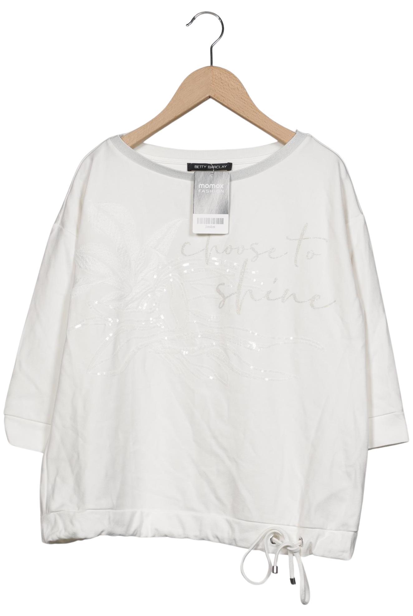

Betty Barclay Damen Sweatshirt, weiß, Gr. 38