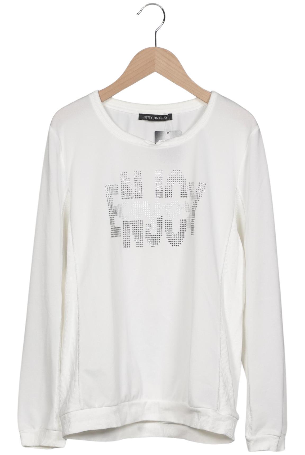 

Betty Barclay Damen Sweatshirt, weiß, Gr. 38