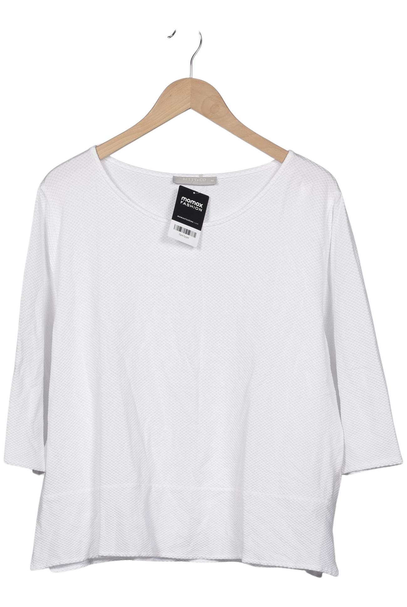 

Betty & CO Damen Langarmshirt, weiß, Gr. 46