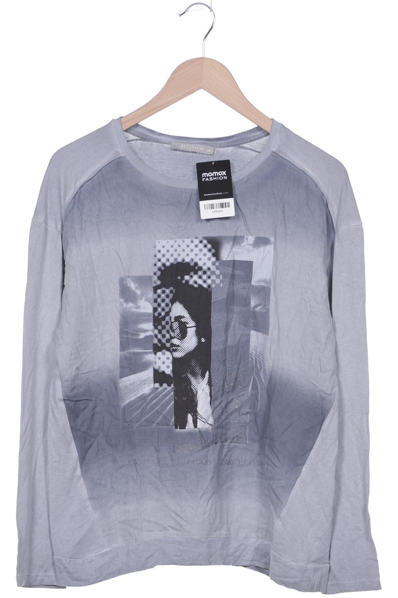 

Betty & CO Damen Langarmshirt, grau, Gr. 40
