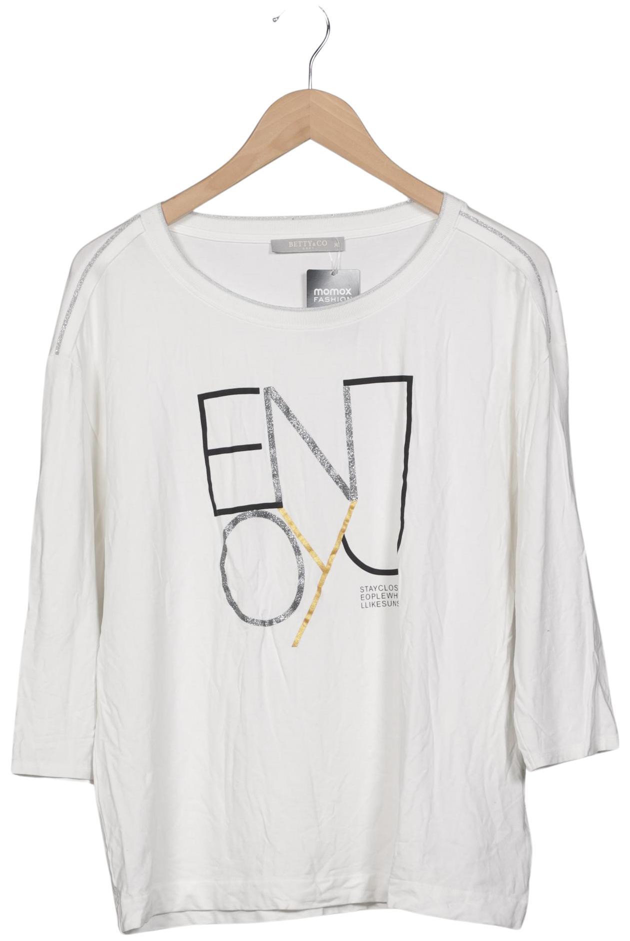 

Betty & CO Damen Langarmshirt, weiß, Gr. 44