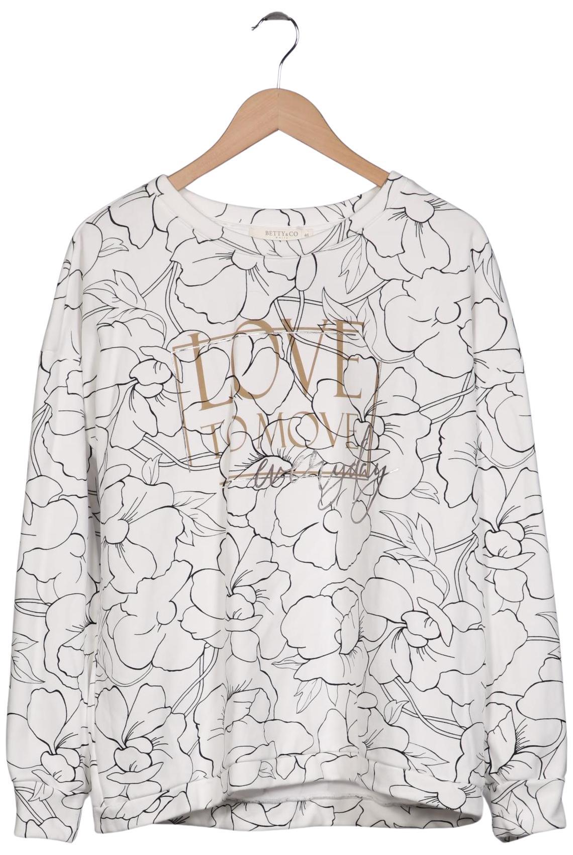 

Betty & CO Damen Sweatshirt, cremeweiß, Gr. 46