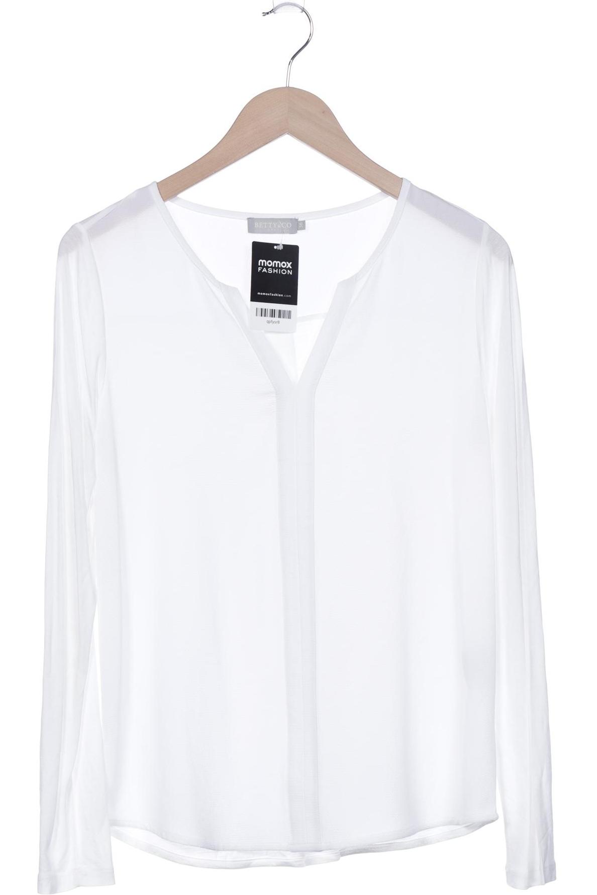 

Betty & CO Damen Langarmshirt, weiß, Gr. 36