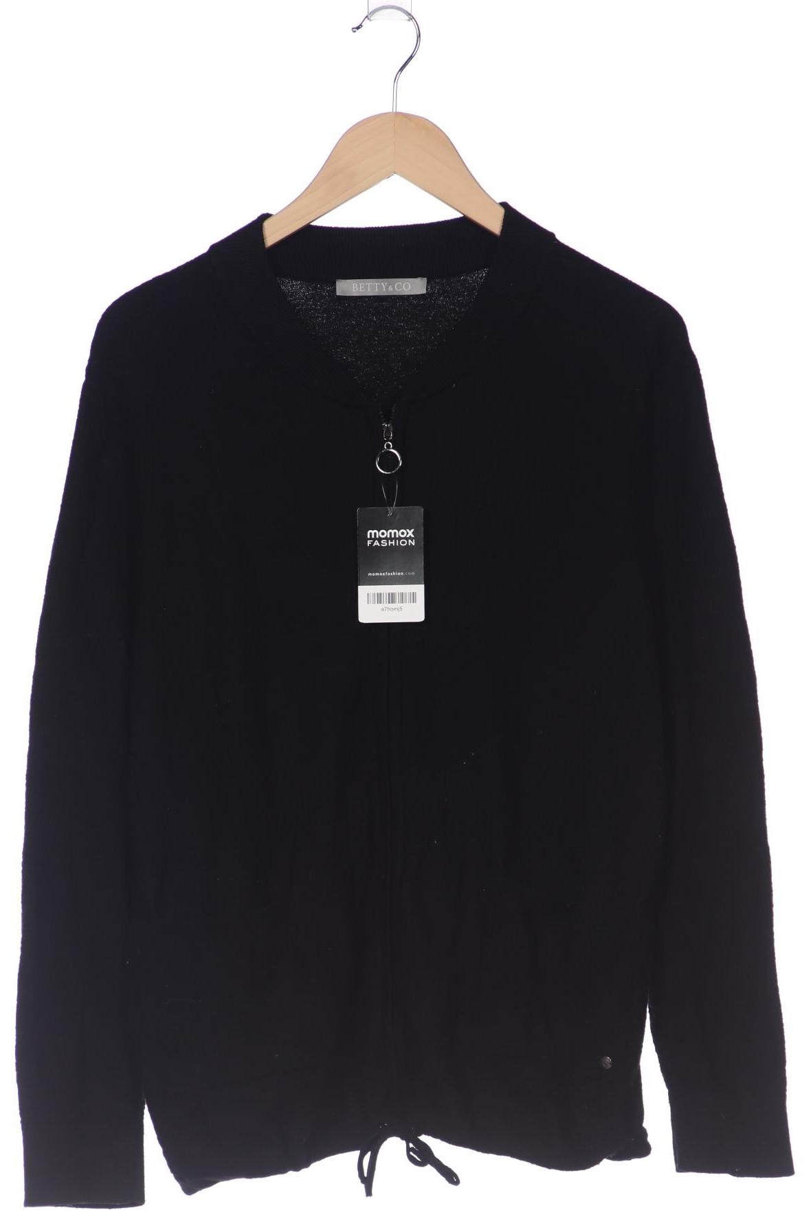 

Betty & CO Damen Strickjacke, schwarz, Gr. 46