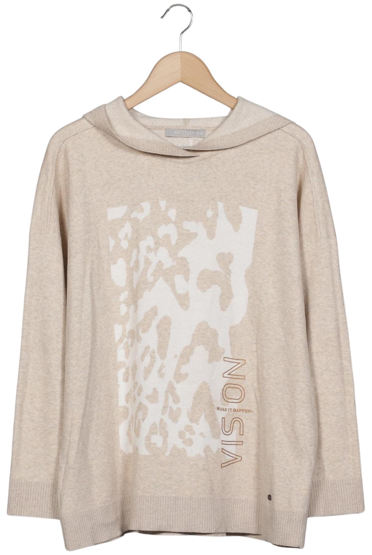 

Betty & CO Damen Kapuzenpullover, beige, Gr. 44