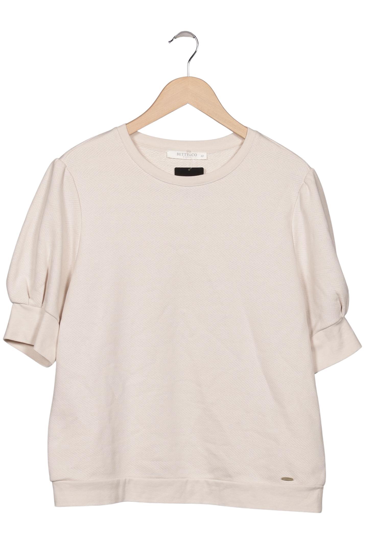 

Betty & CO Damen Sweatshirt, cremeweiß, Gr. 42