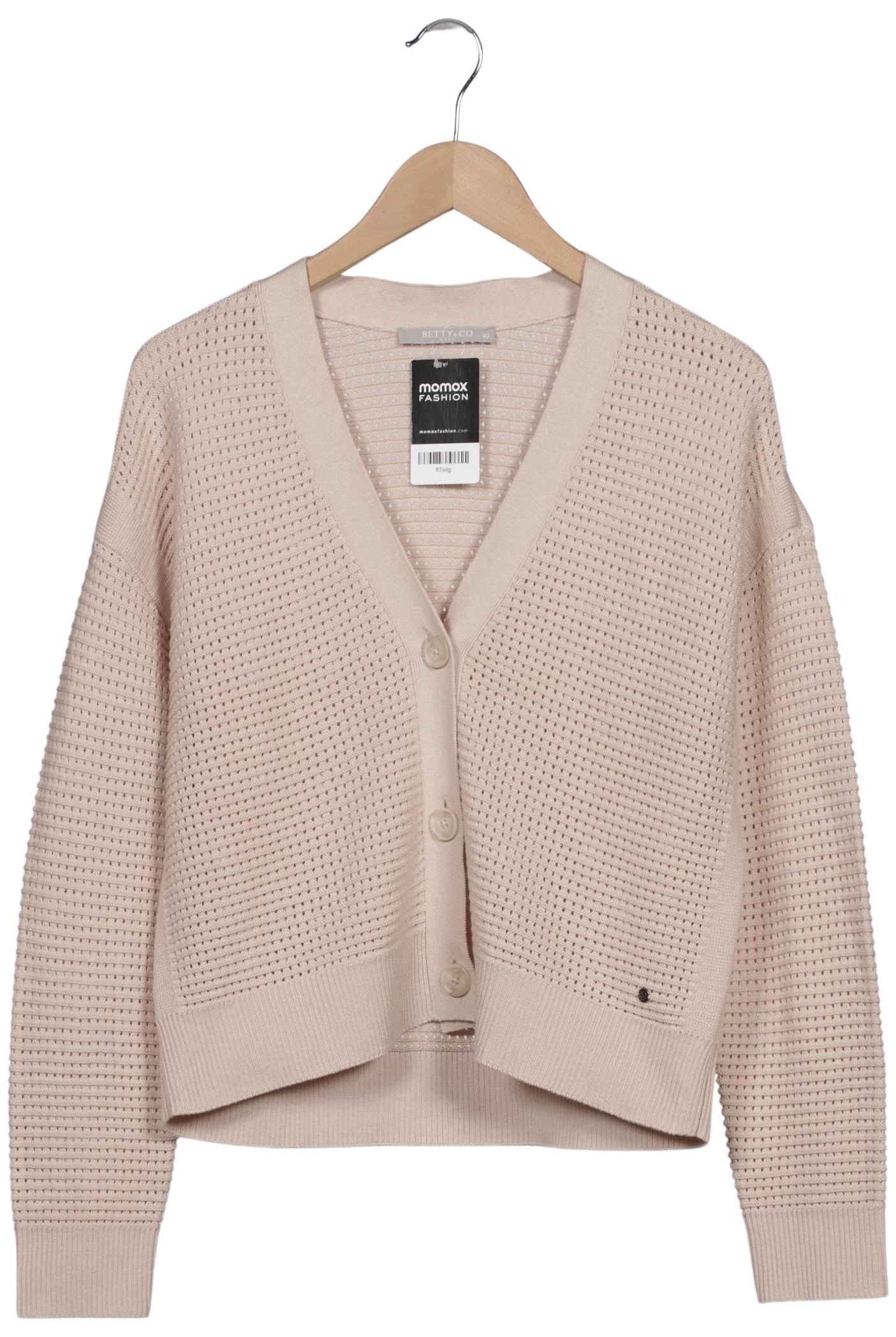 

Betty & CO Damen Strickjacke, beige, Gr. 40