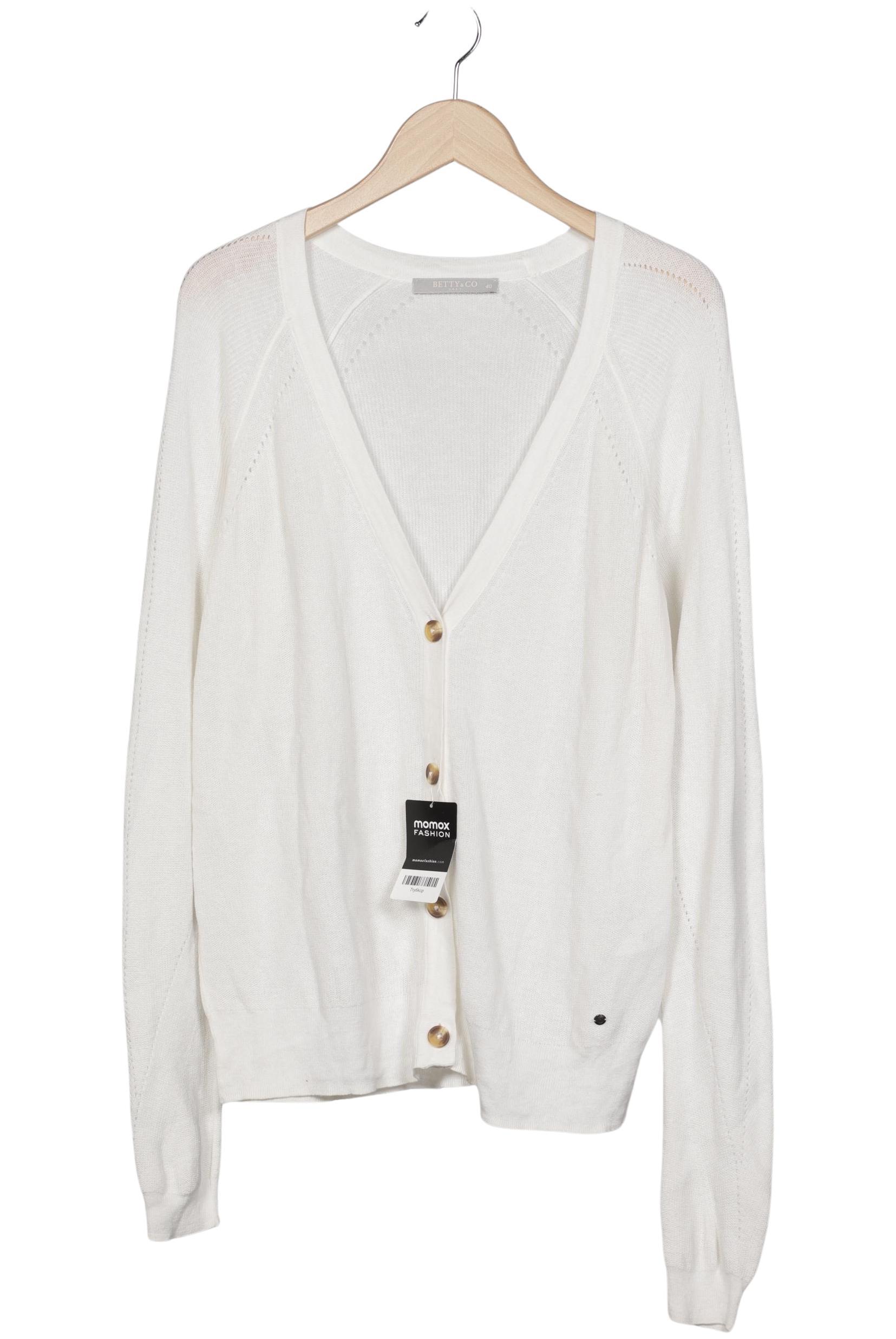 

Betty & CO Damen Strickjacke, weiß, Gr. 40