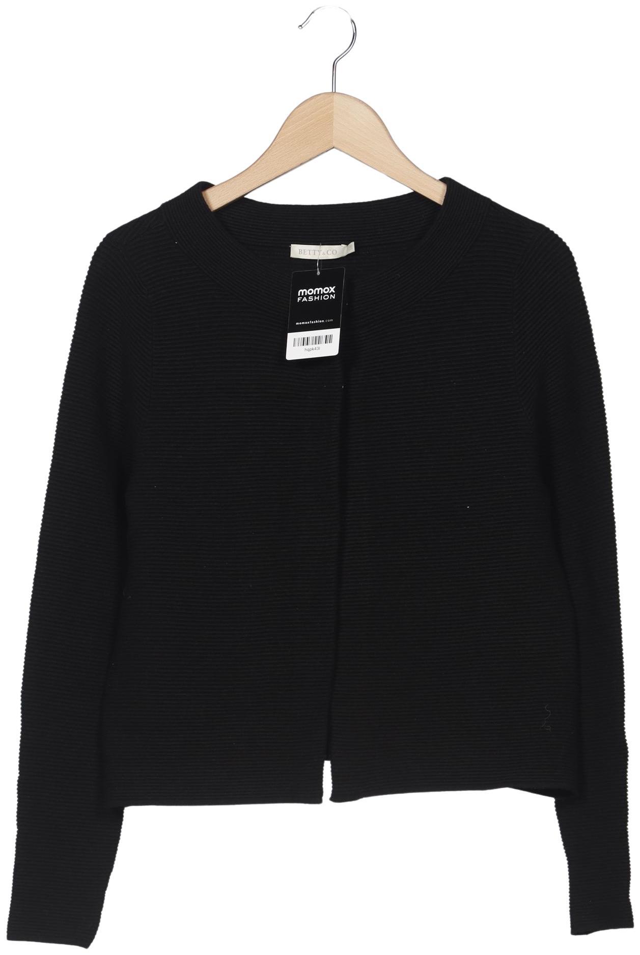 

Betty & CO Damen Strickjacke, schwarz, Gr. 38