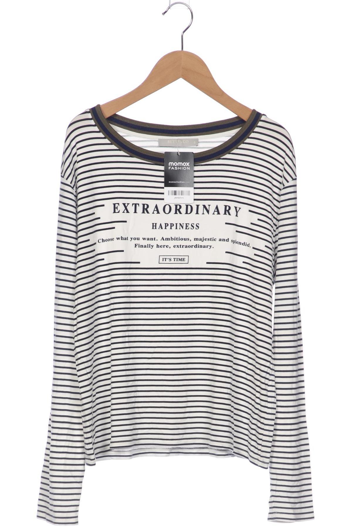 

Betty & CO Damen Langarmshirt, weiß, Gr. 36