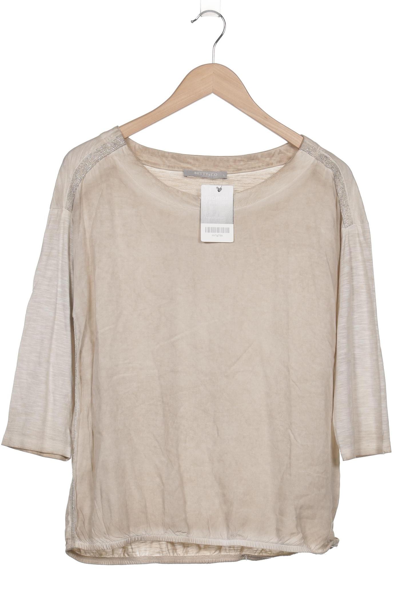 

Betty & CO Damen Langarmshirt, beige, Gr. 42