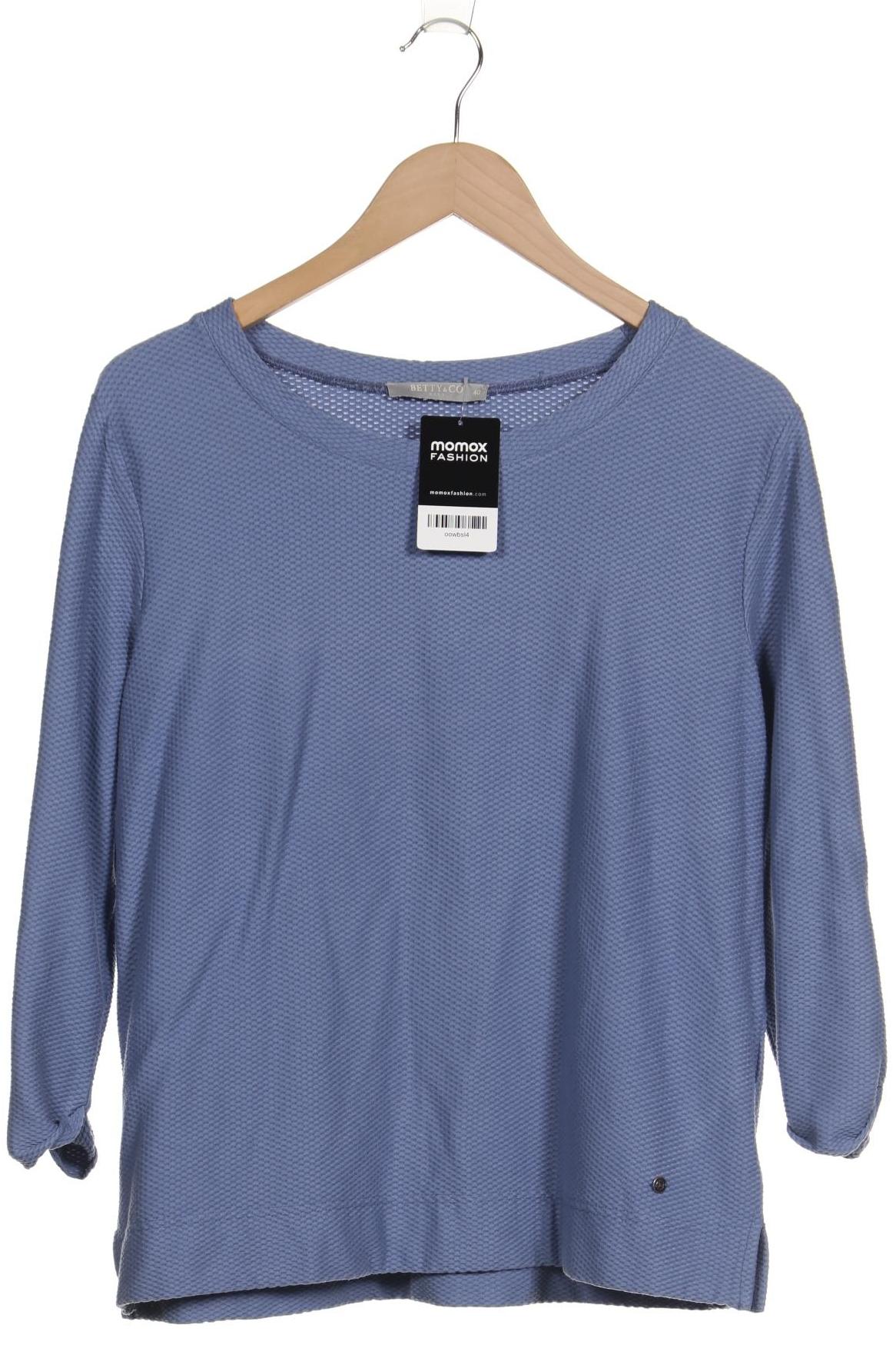 

Betty & CO Damen Langarmshirt, blau, Gr. 40