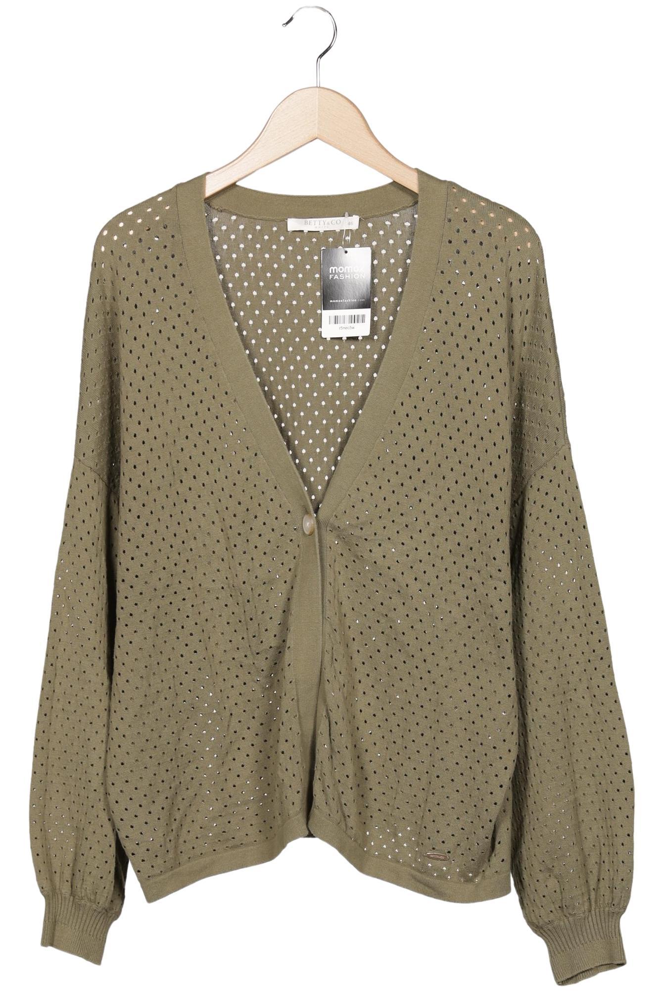 

Betty & CO Damen Strickjacke, grün, Gr. 46