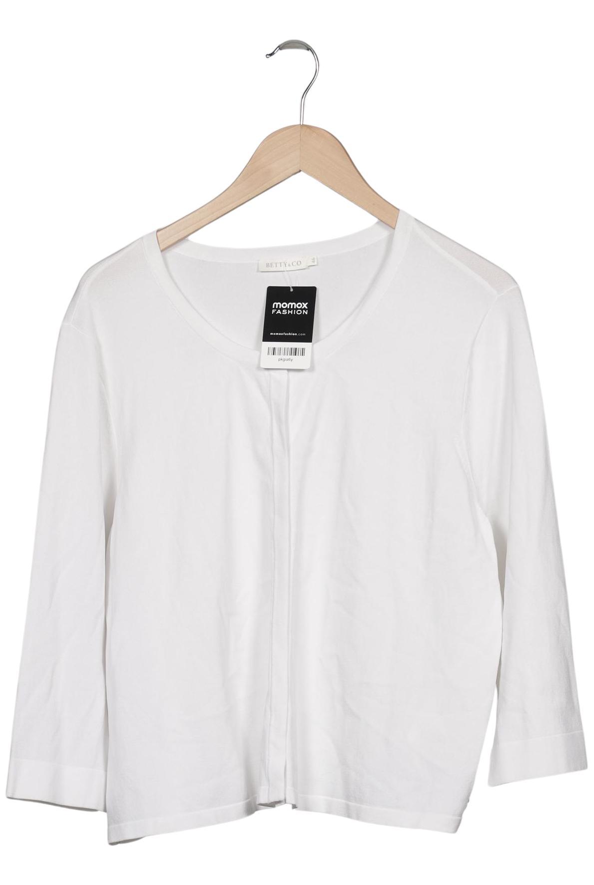 

Betty & CO Damen Strickjacke, weiß, Gr. 46