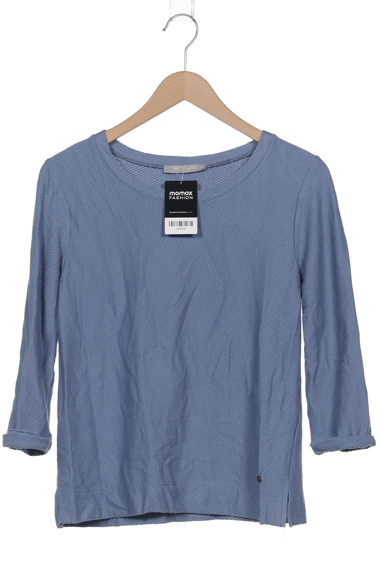 

Betty & CO Damen Langarmshirt, blau, Gr. 36
