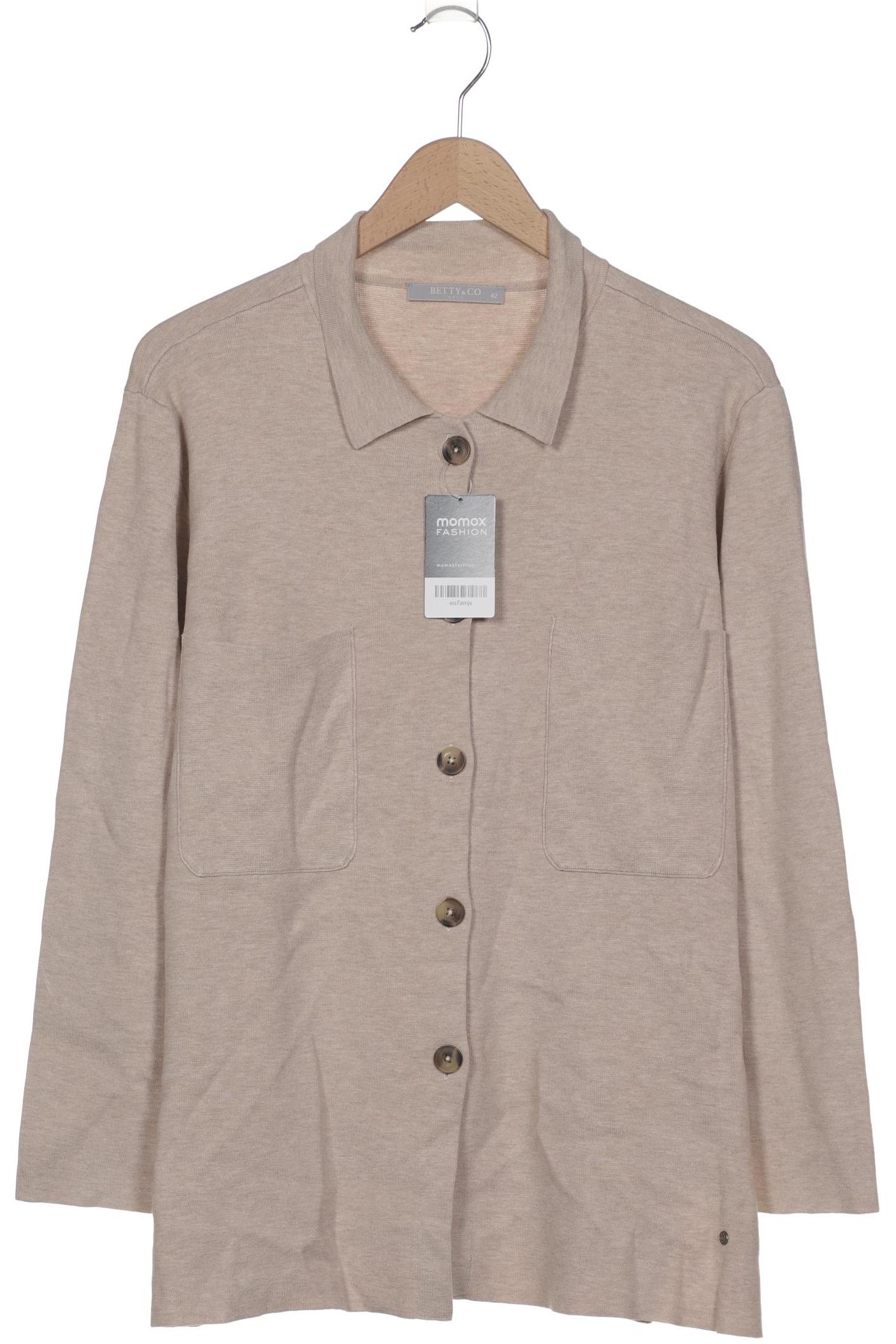 

Betty & CO Damen Strickjacke, beige, Gr. 42
