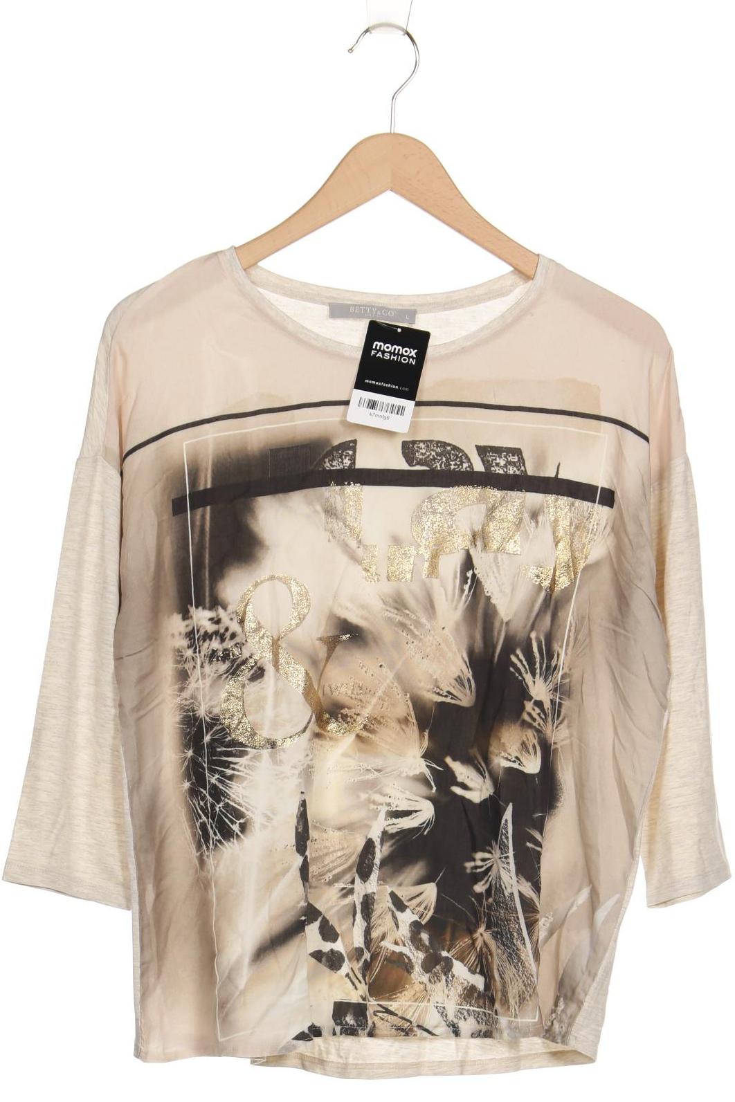 

Betty & CO Damen Langarmshirt, beige, Gr. 42