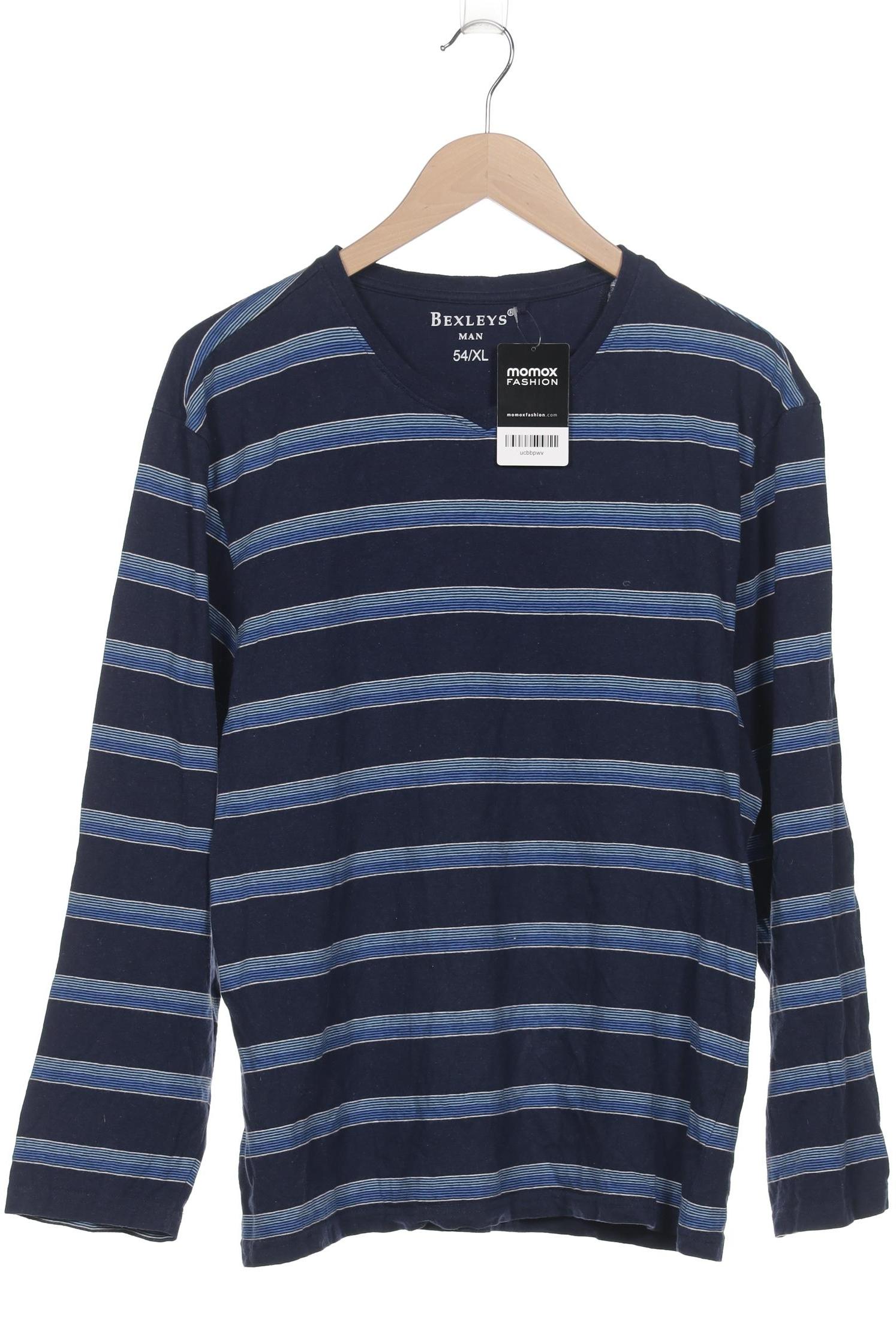 

Bexleys Herren Langarmshirt, marineblau, Gr. 54