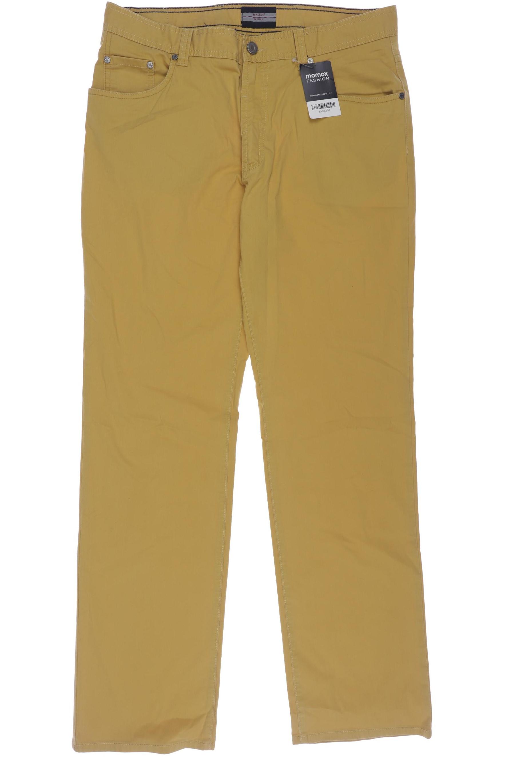 

Bexleys Herren Stoffhose, gelb, Gr. 52
